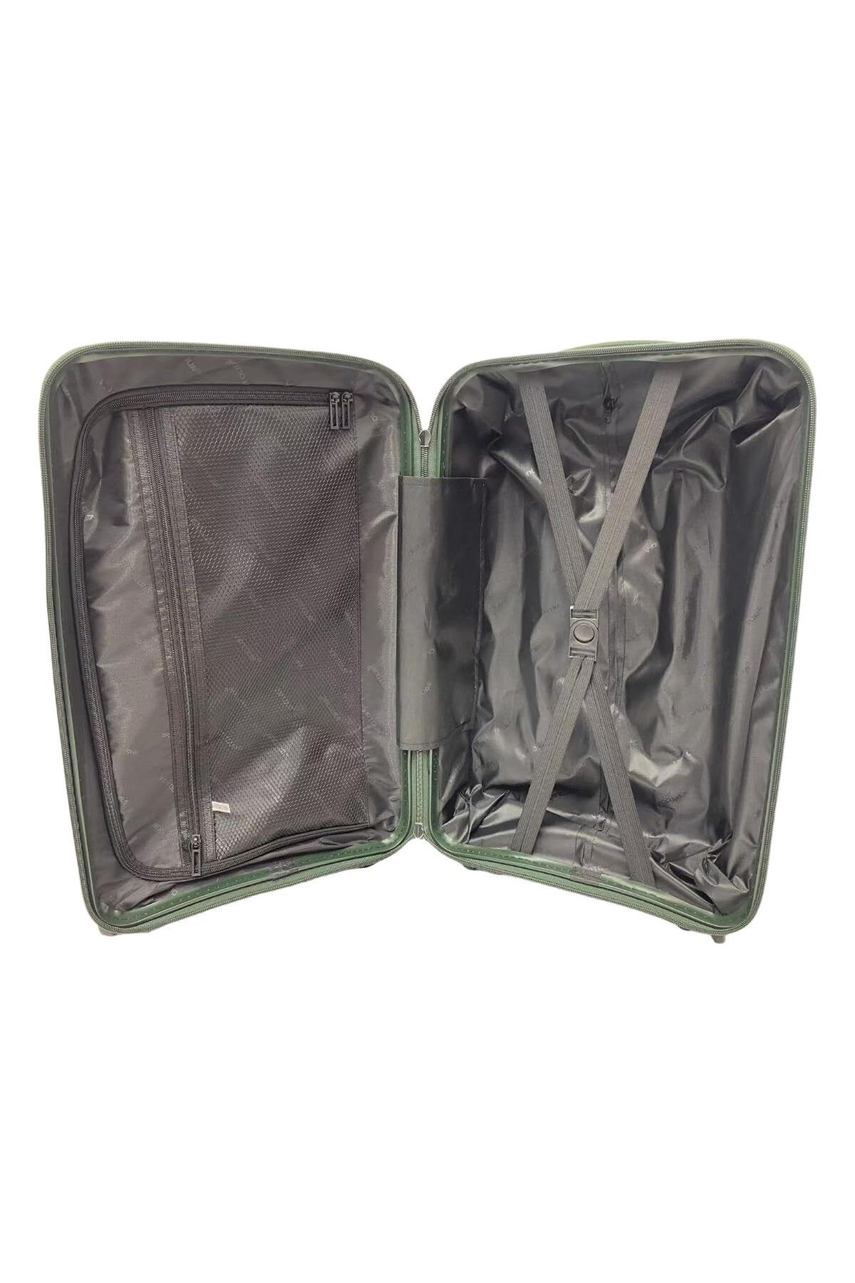 Generic-3-Piece Green PP Travel Suitcase Set with TSA Lock and 8 Spinner Wheels 7