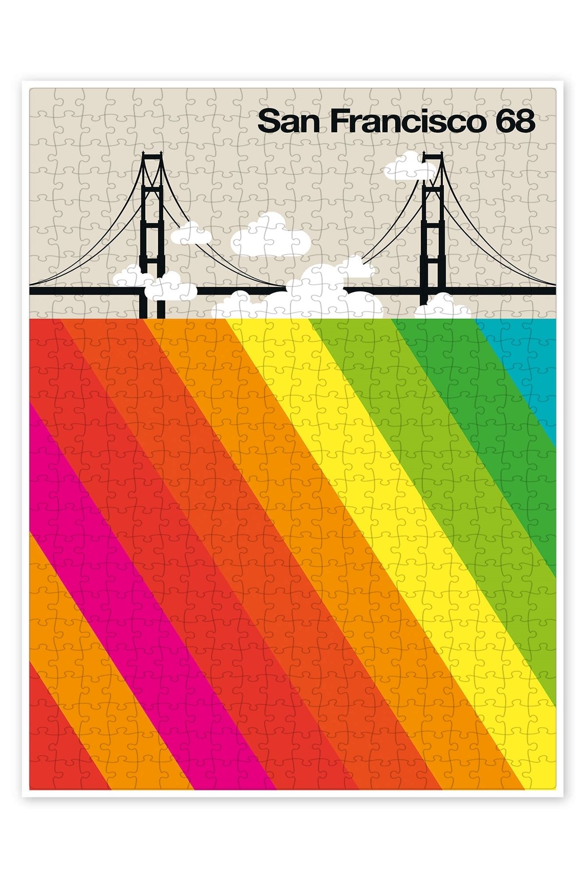 Jeronkarji San Francisco 68 500 Parça Puzzle Yapboz Şehir Manzara Temalı Hobilik
