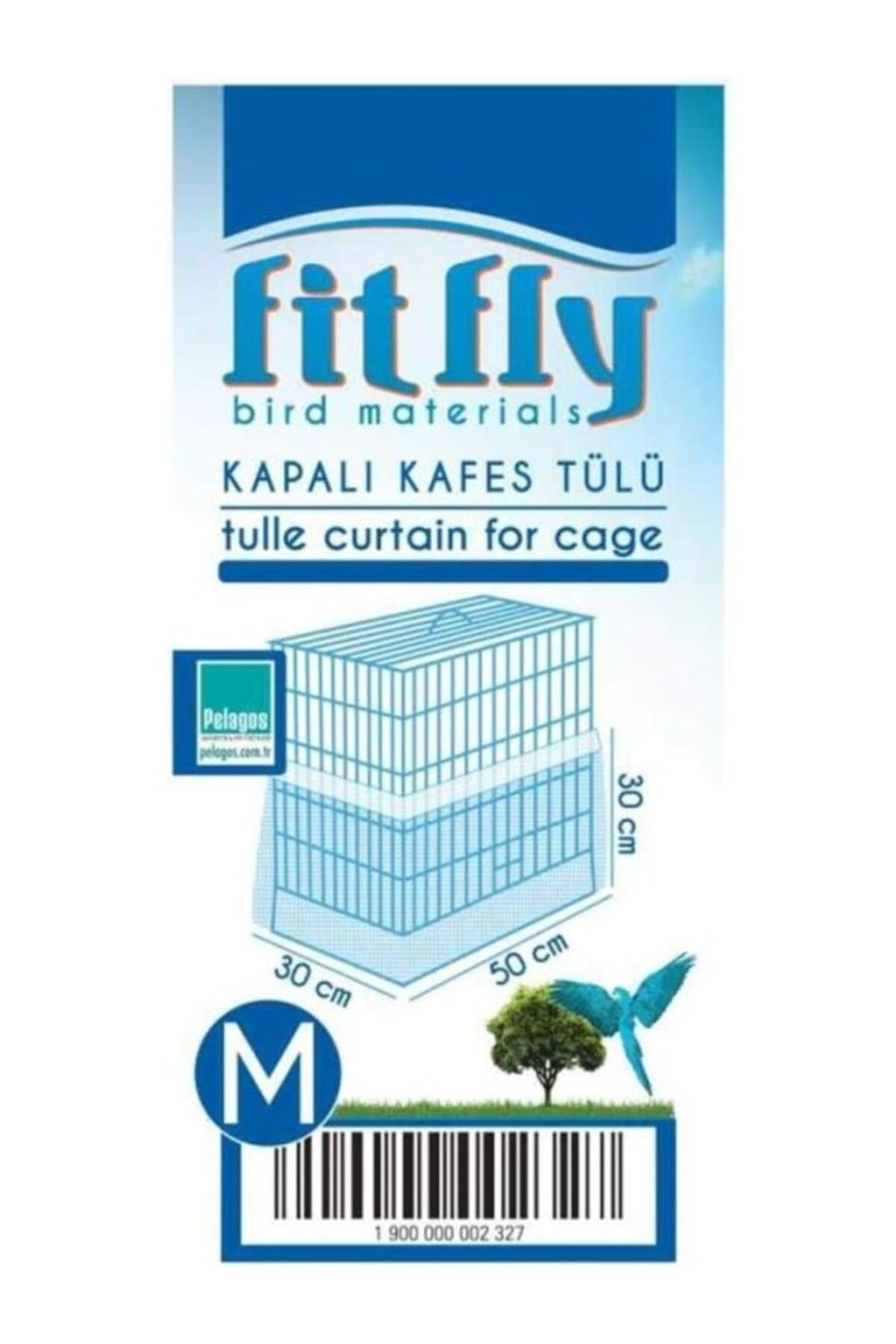 ShopZum Fit Fly Kapalı Lüx Kuş Kafes Tülü, Medium