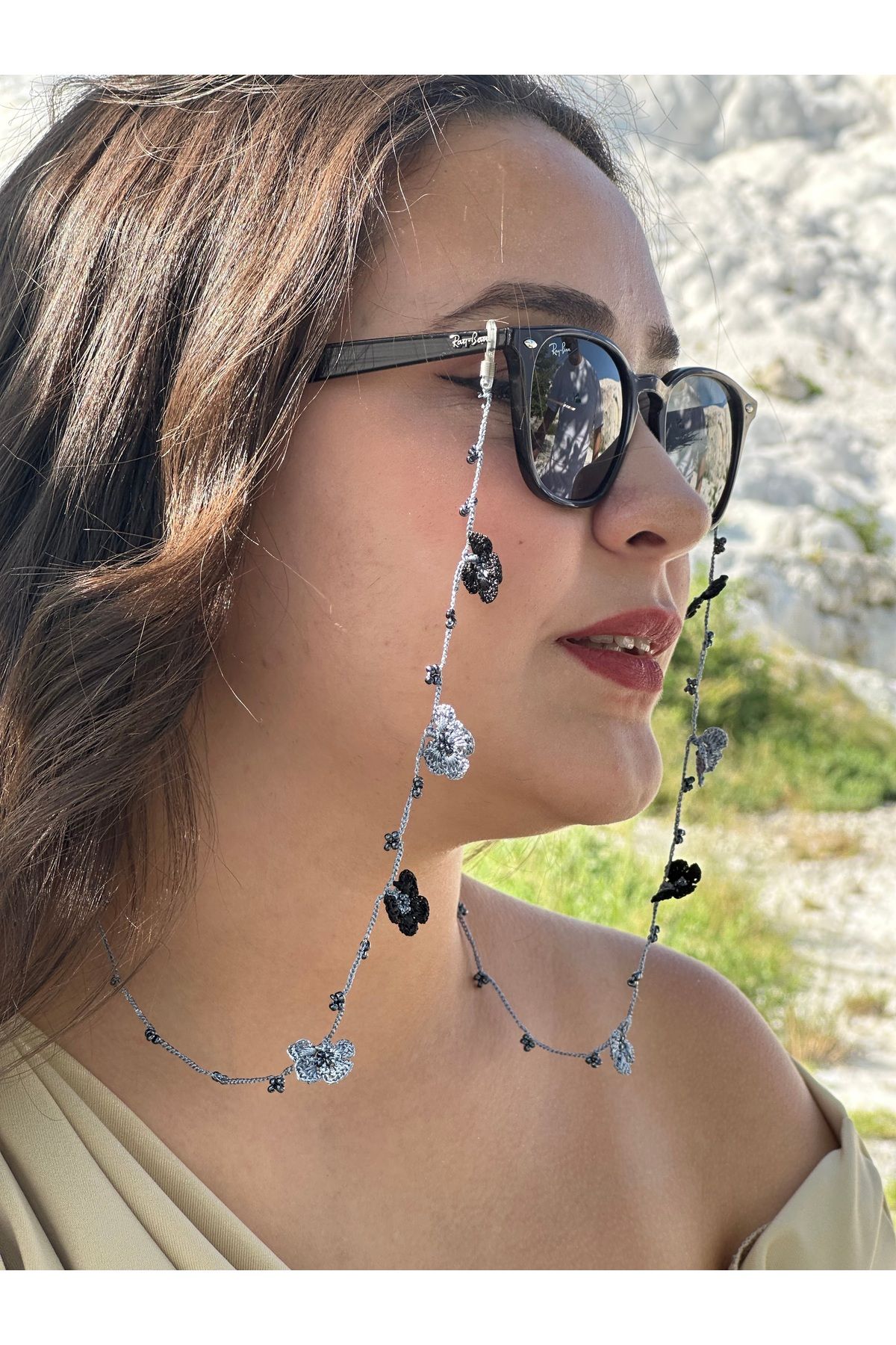 glasses accessory Gözlük ziniciri gözlük askısı örgü el yapımı