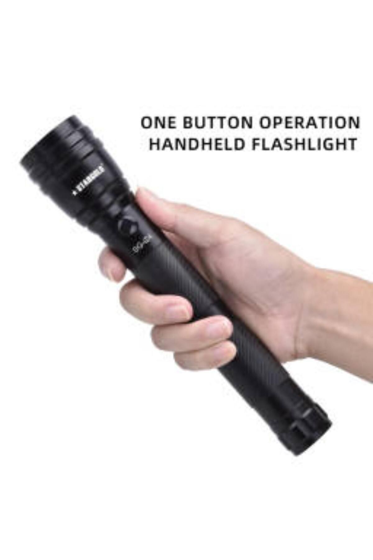 Generic-Rechargeable LED Torch Set of 4 – Emergency Flashlight with Bright Beam 4