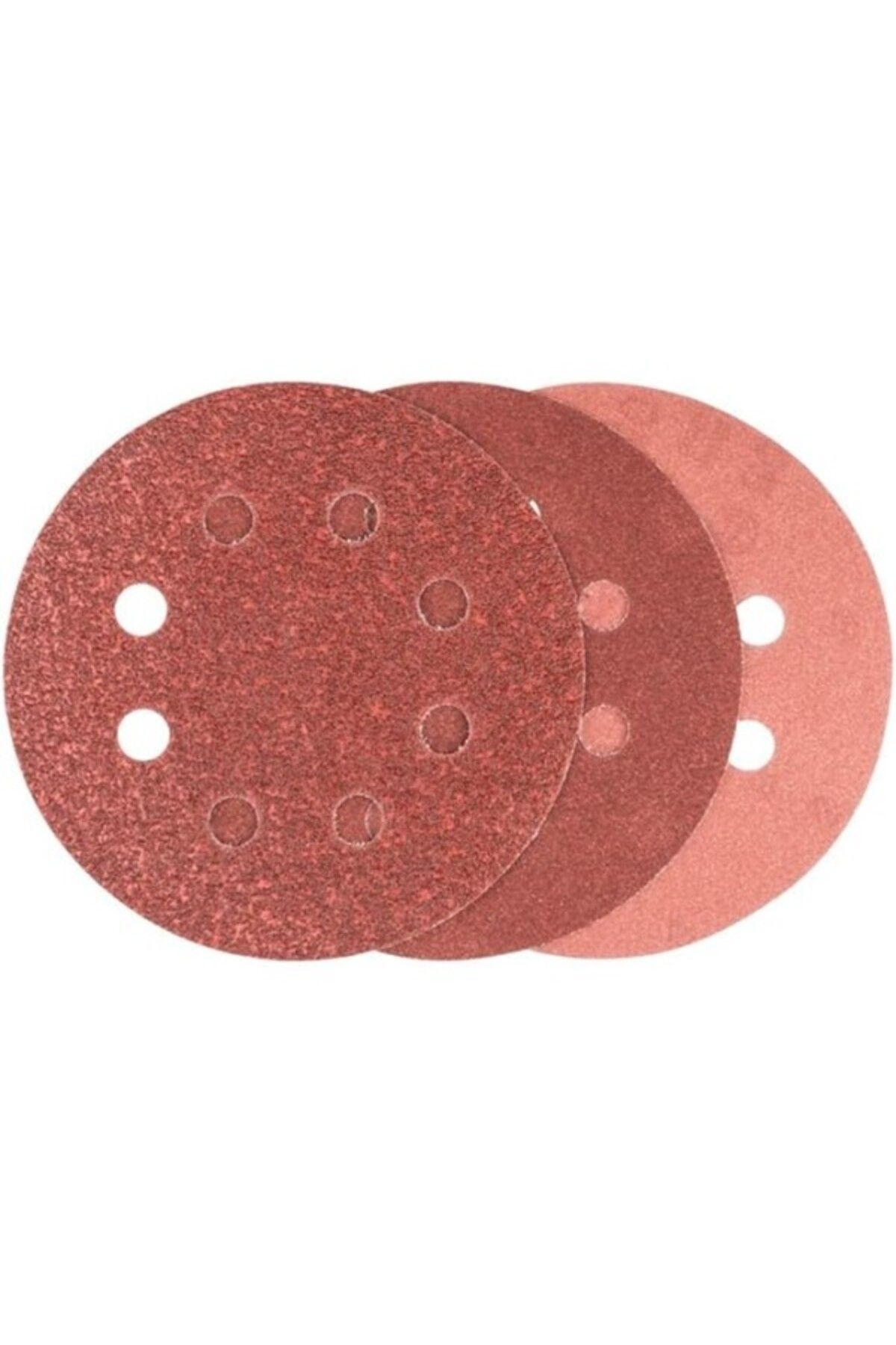 ShopZum Professional Accessories Eksantirik Zımpara Kağıdı 6&amp;apos;lı Set, 125 Mm 60/120/240 Kum 8 Deli