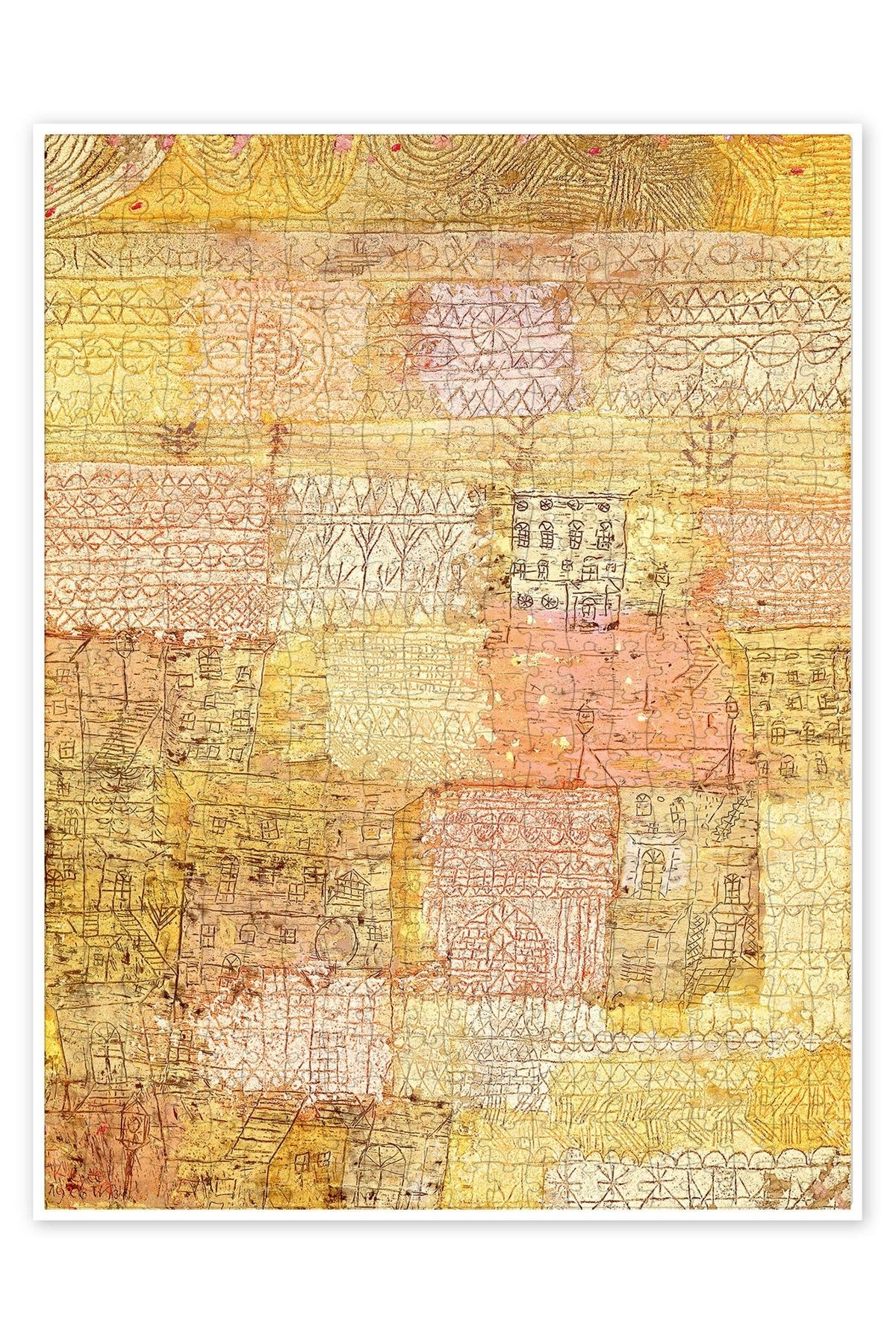 Jeronkarji Floransa'da Villa Bölgesi 500 Parça Puzzle Yapboz Bohem Soyut Sanat Temalı