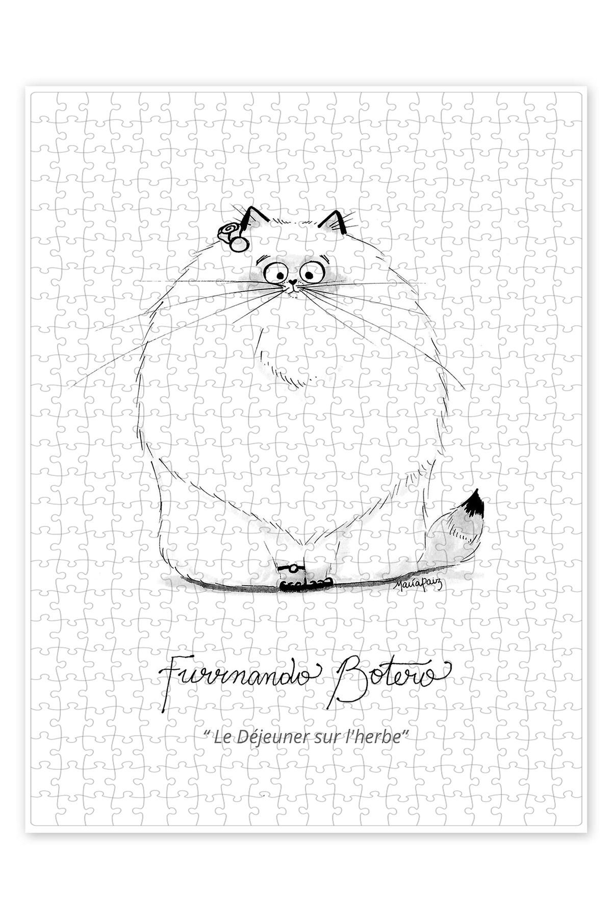 Jeronkarji Furrnando Botero 500 Parça Puzzle Yapboz Kedi Köpek Temalı Doğa ve Orman Hayvanları