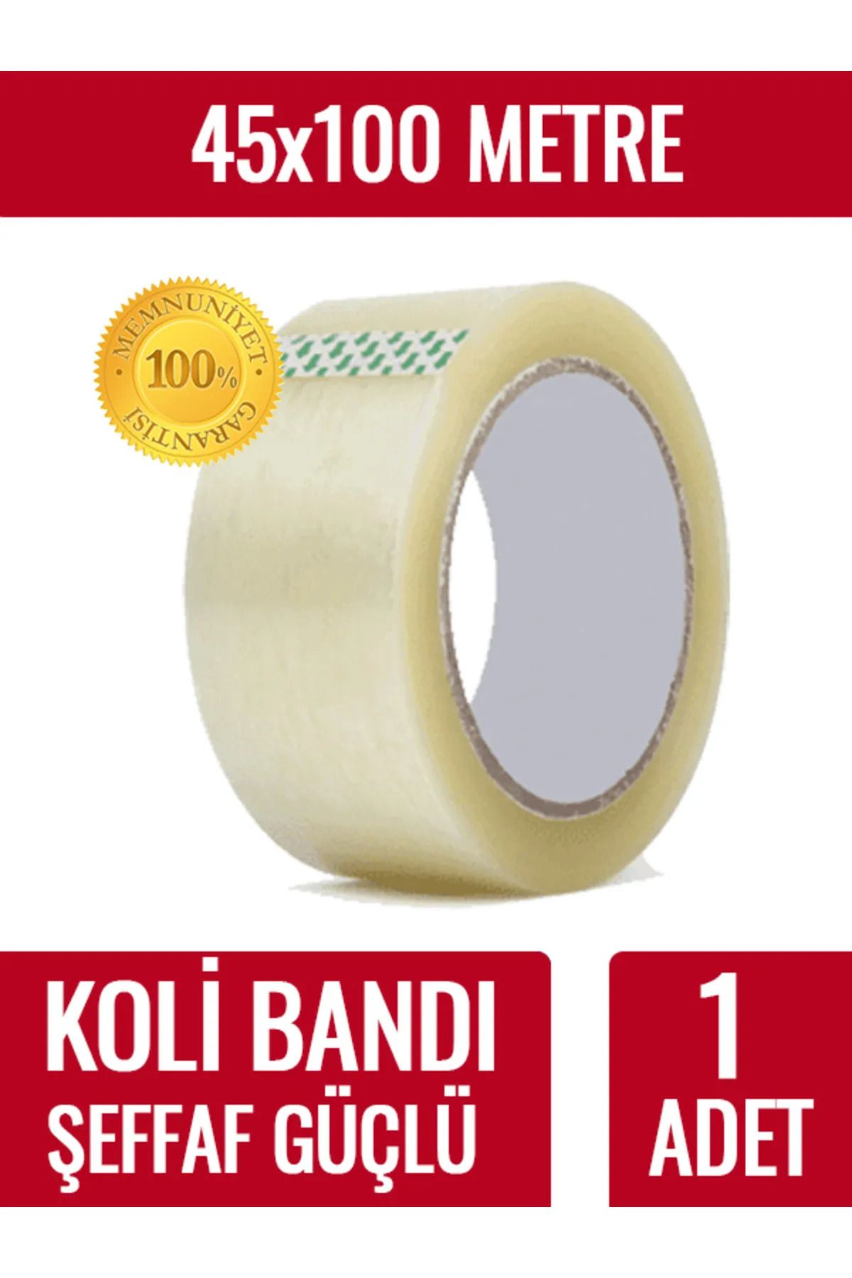 stfast st Süper Güçlü Şeffaf Koli Bandı 45 Mm x 100 Metre Kopmayan Yapışkanlı Bant Hızlı Yapıştırıcı