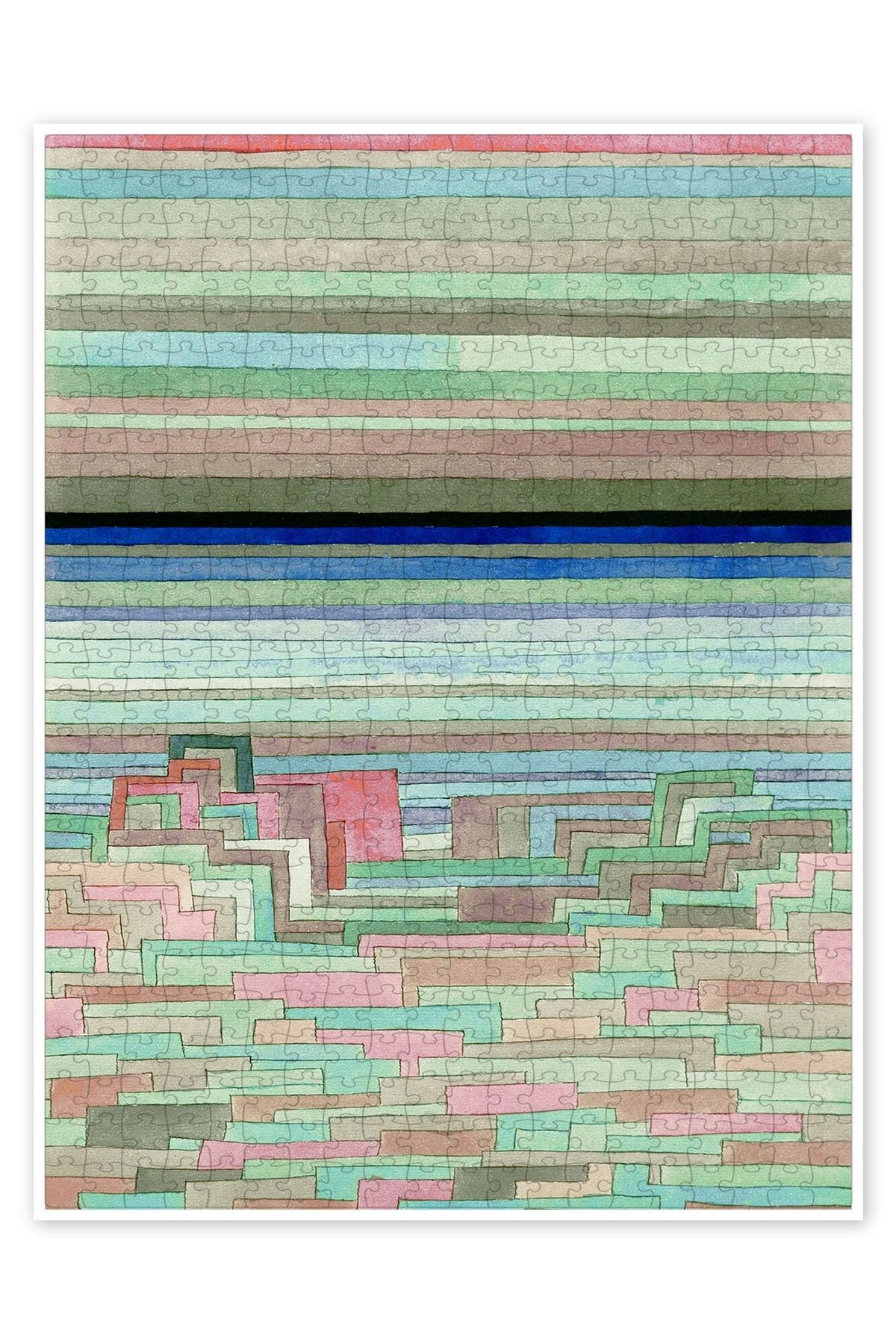 Jeronkarji Lagoon City 500 Parça Puzzle Yapboz Şehir Manzara Temalı Hobilik