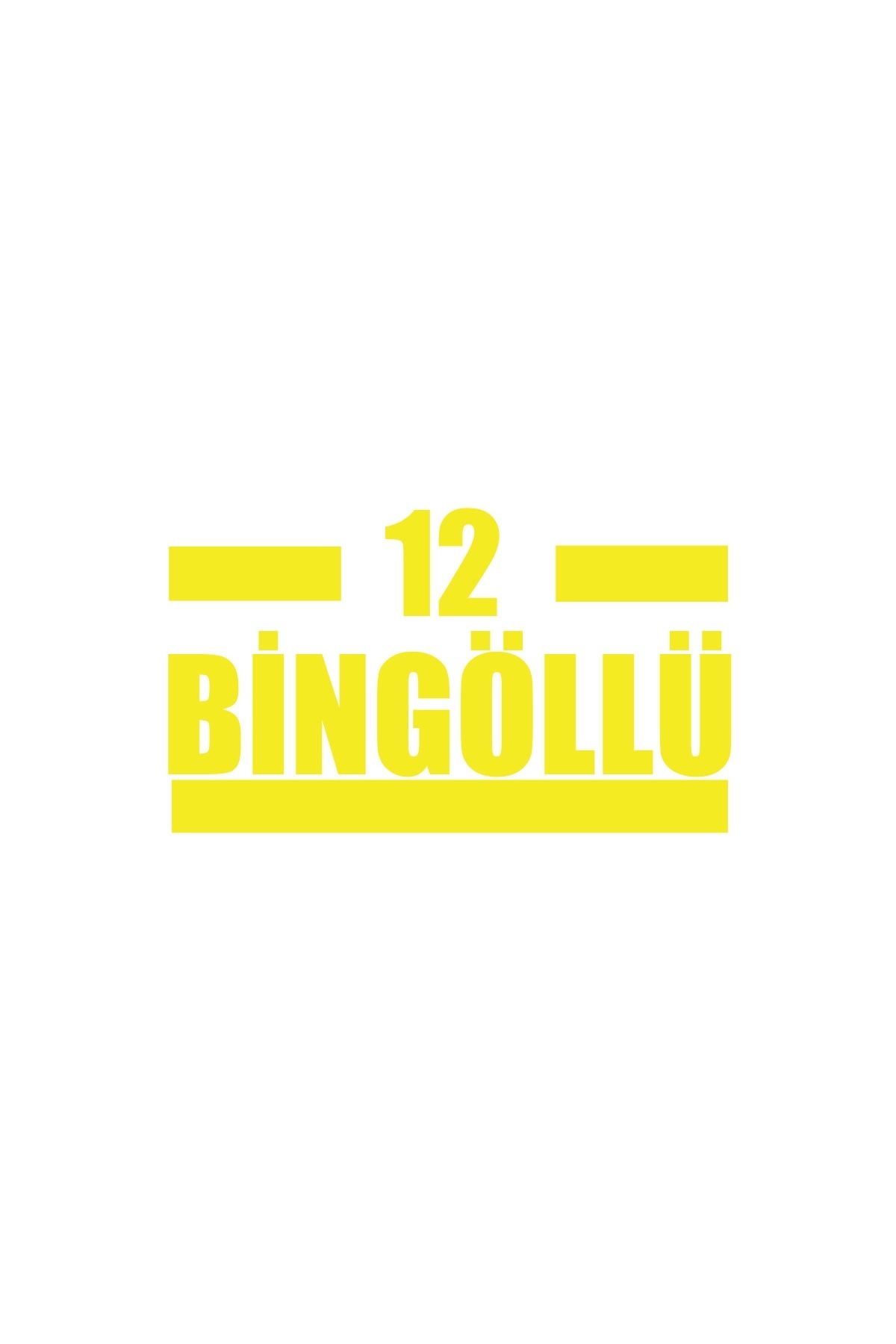 Reysa Tasarım 12 Bingöllü Araba Sticker 17x17 Cm Sarı