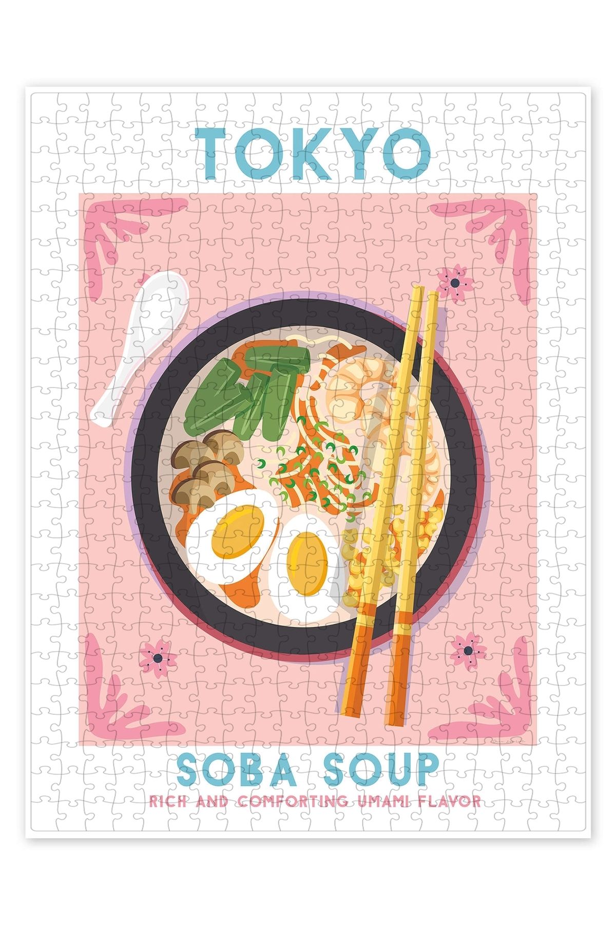 Jeronkarji Tokyo Soba Çorbası 500 Parça Puzzle Yapboz Mutfak Temalı Yetişkinler için