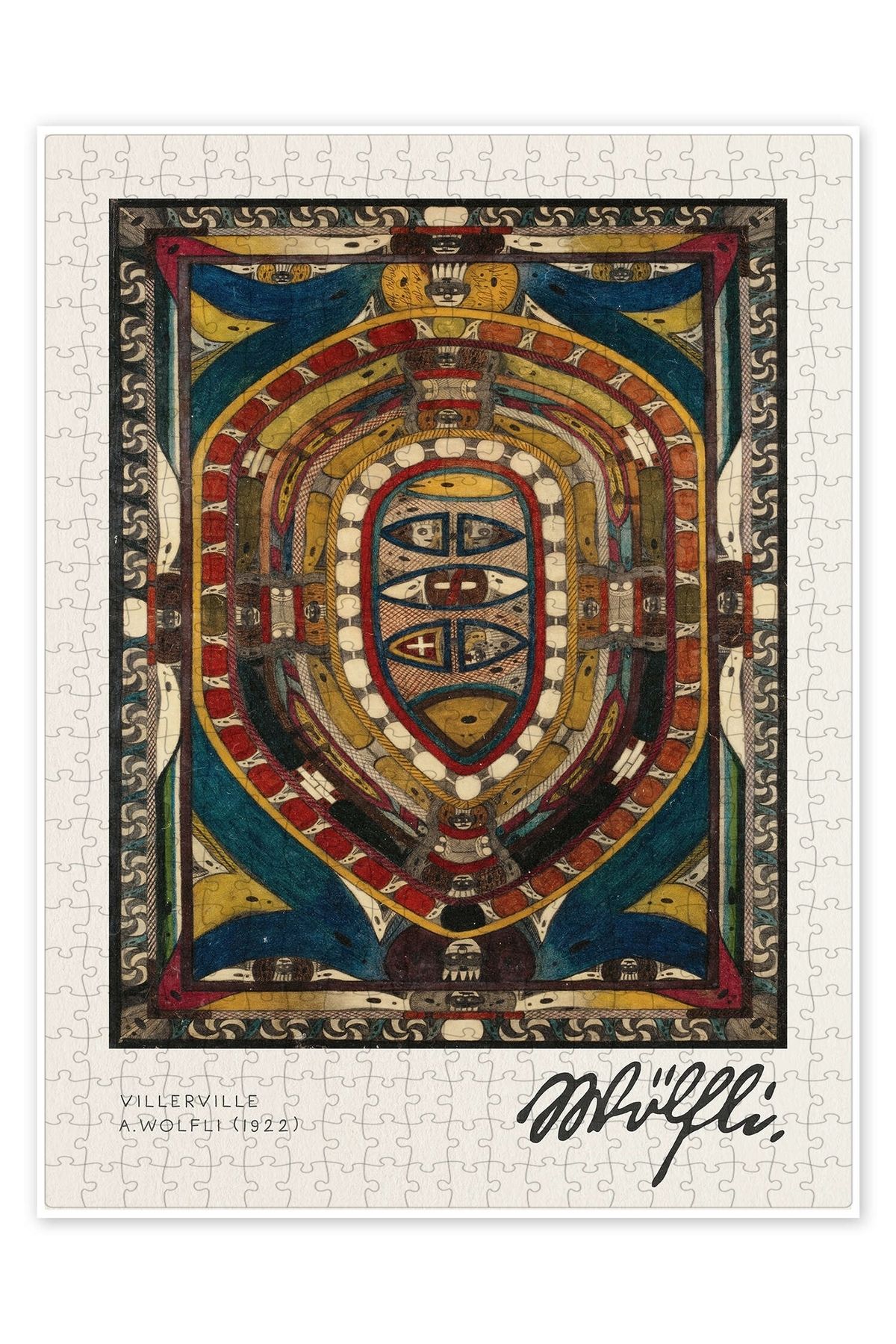 Jeronkarji Villerville 500 Parça Puzzle Yapboz Bohem Soyut Sanat Temalı