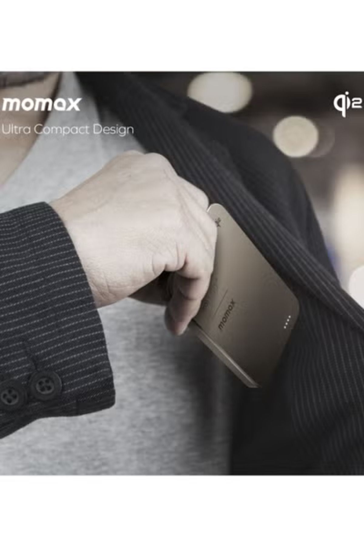 Momax-1-Power Q.Pass 5000mAh Qi2 Magnetic wireless Power back Upto 20W PD Output - Titanium 6