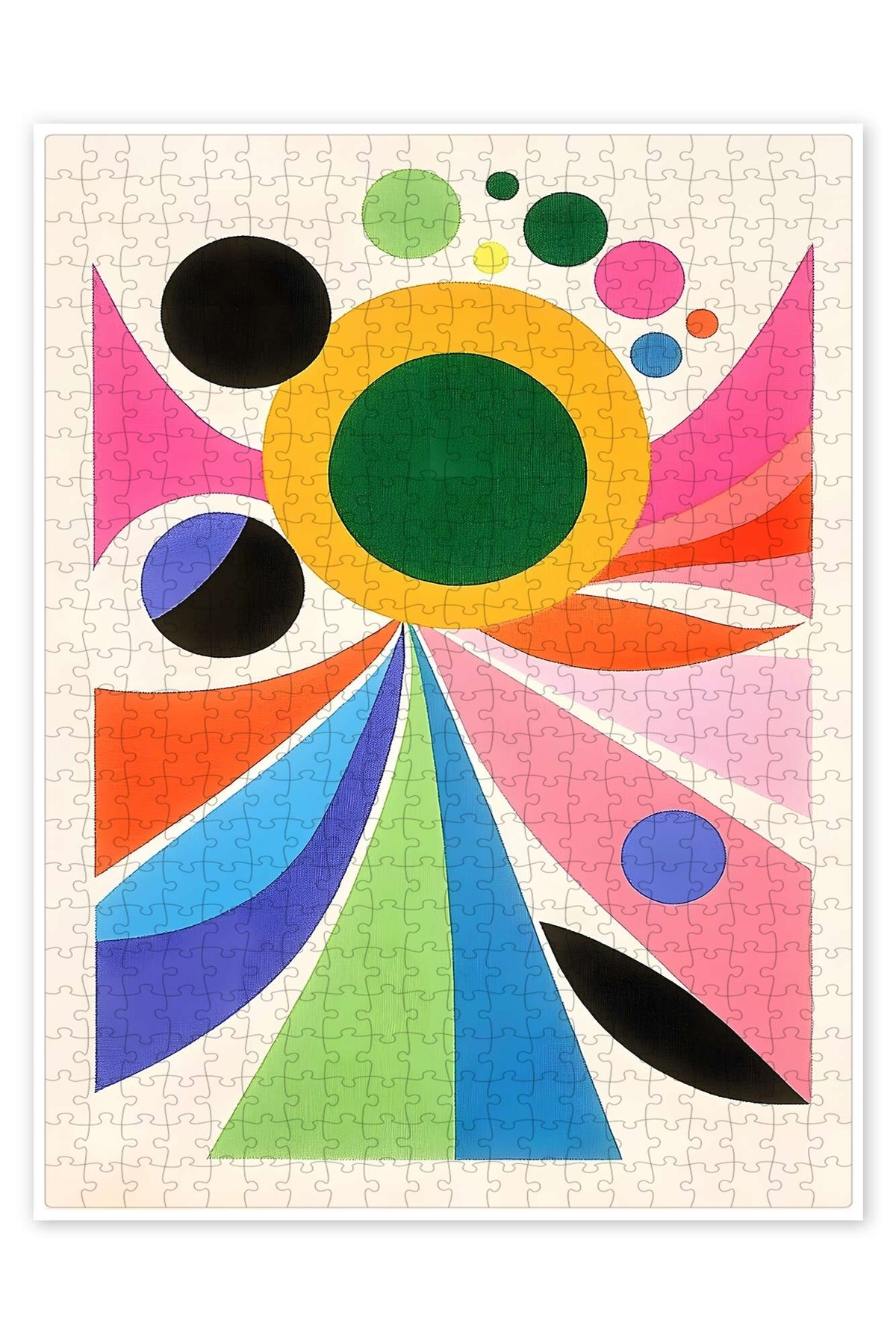 Jeronkarji İyi bir ruh hali içinde 500 Parça Puzzle Yapboz Bohem Soyut Sanat Temalı
