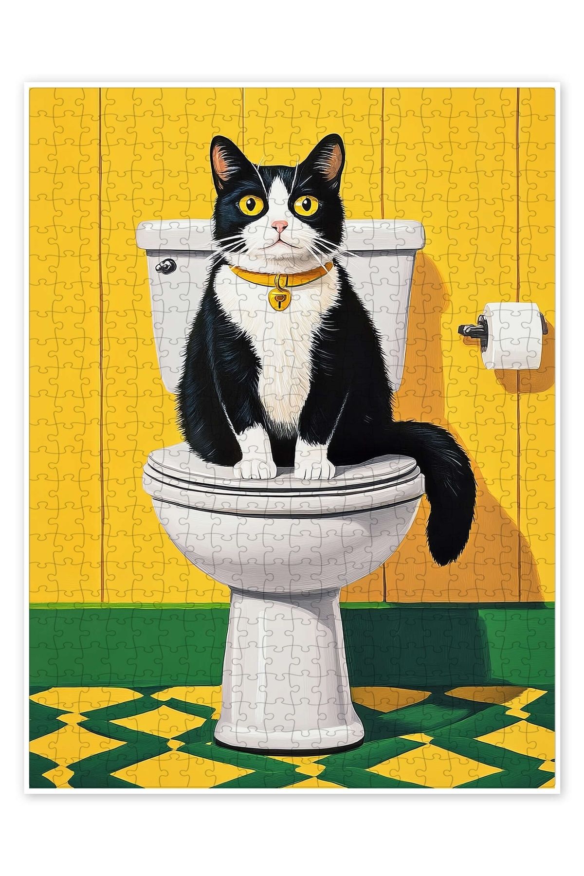 Jeronkarji Sadece Rahatlatıcı 500 Parça Puzzle Yapboz Kedi Köpek Temalı Doğa ve Orman Hayvanları