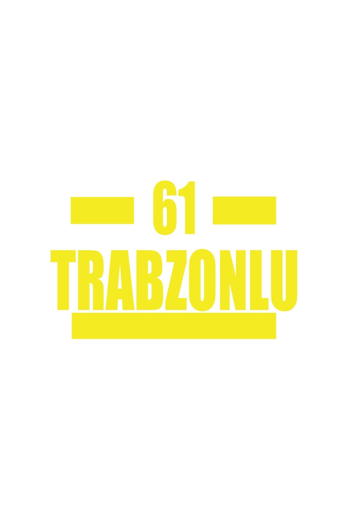Reysa Tasarım 61 Trabzonlu Araba Sticker 17x17 Cm Sarı