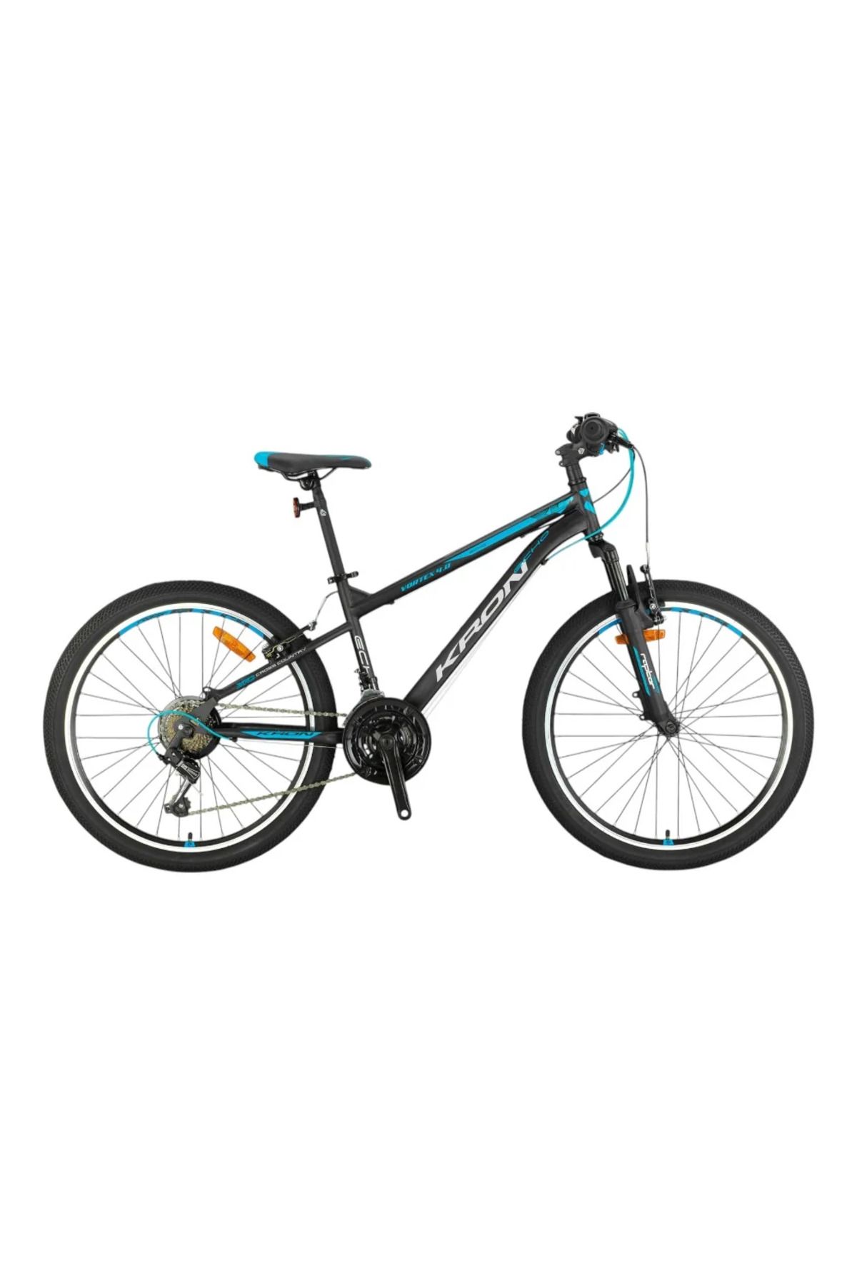 Kron VORTEX 4.0 - 26" MTB - 14' - 21 Vites - V.B. - Mat Siyah-Gri/Mavi #KRN25-004