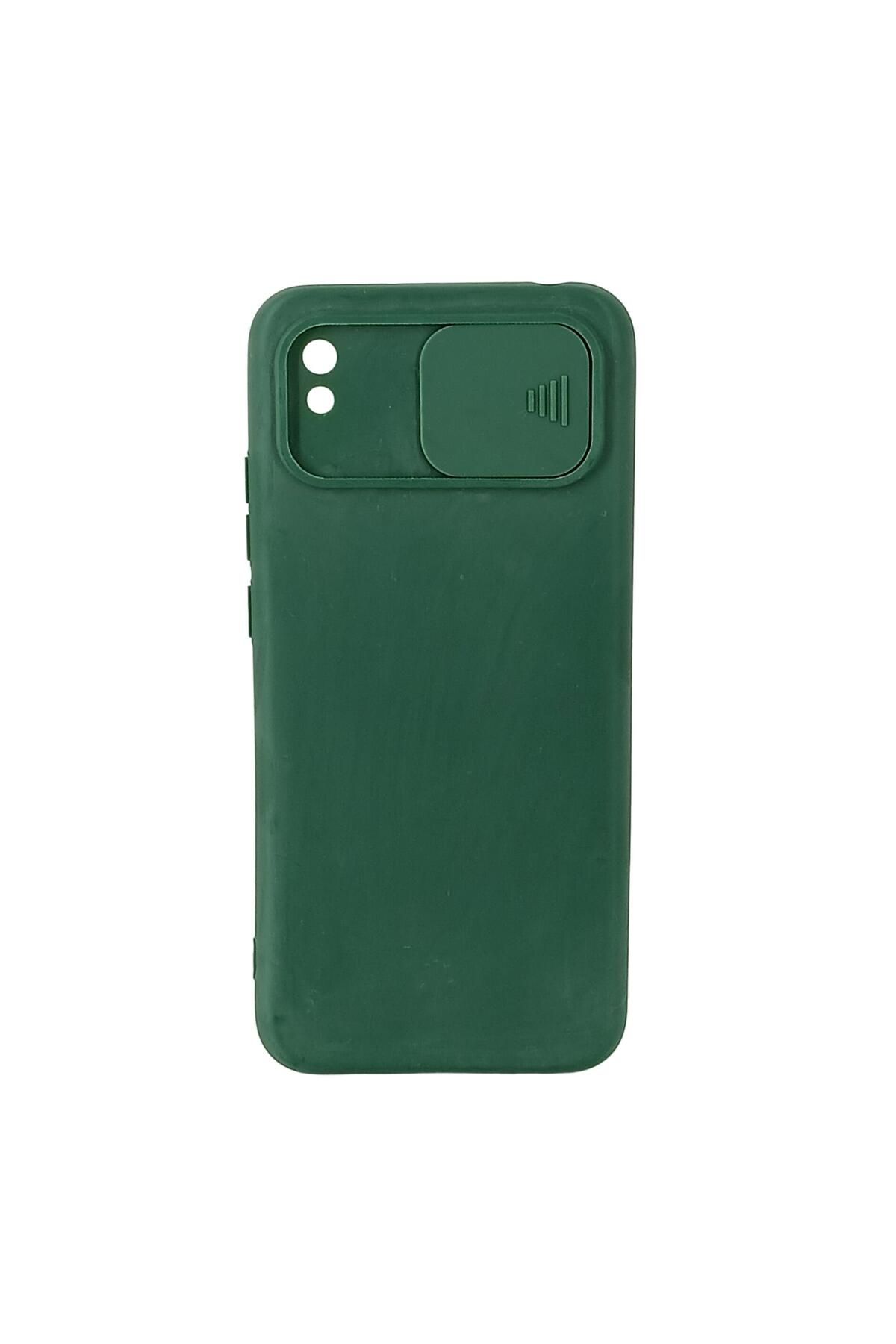 Ehr. Xiaomi Redmi 9A Uyumlu Kamera Sürgülü Mat Silikon Kılıf