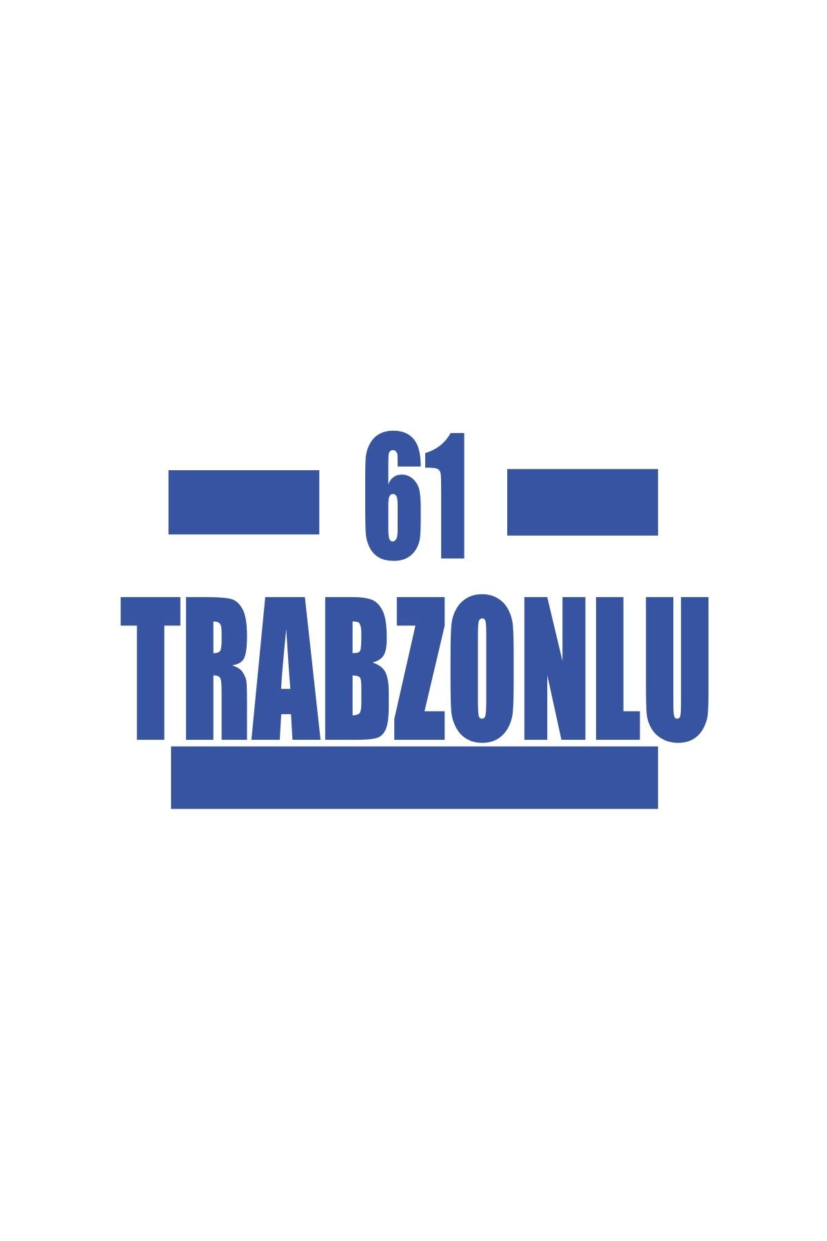 Reysa Tasarım 61 Trabzonlu Araba Sticker 17x17 Cm Mavi