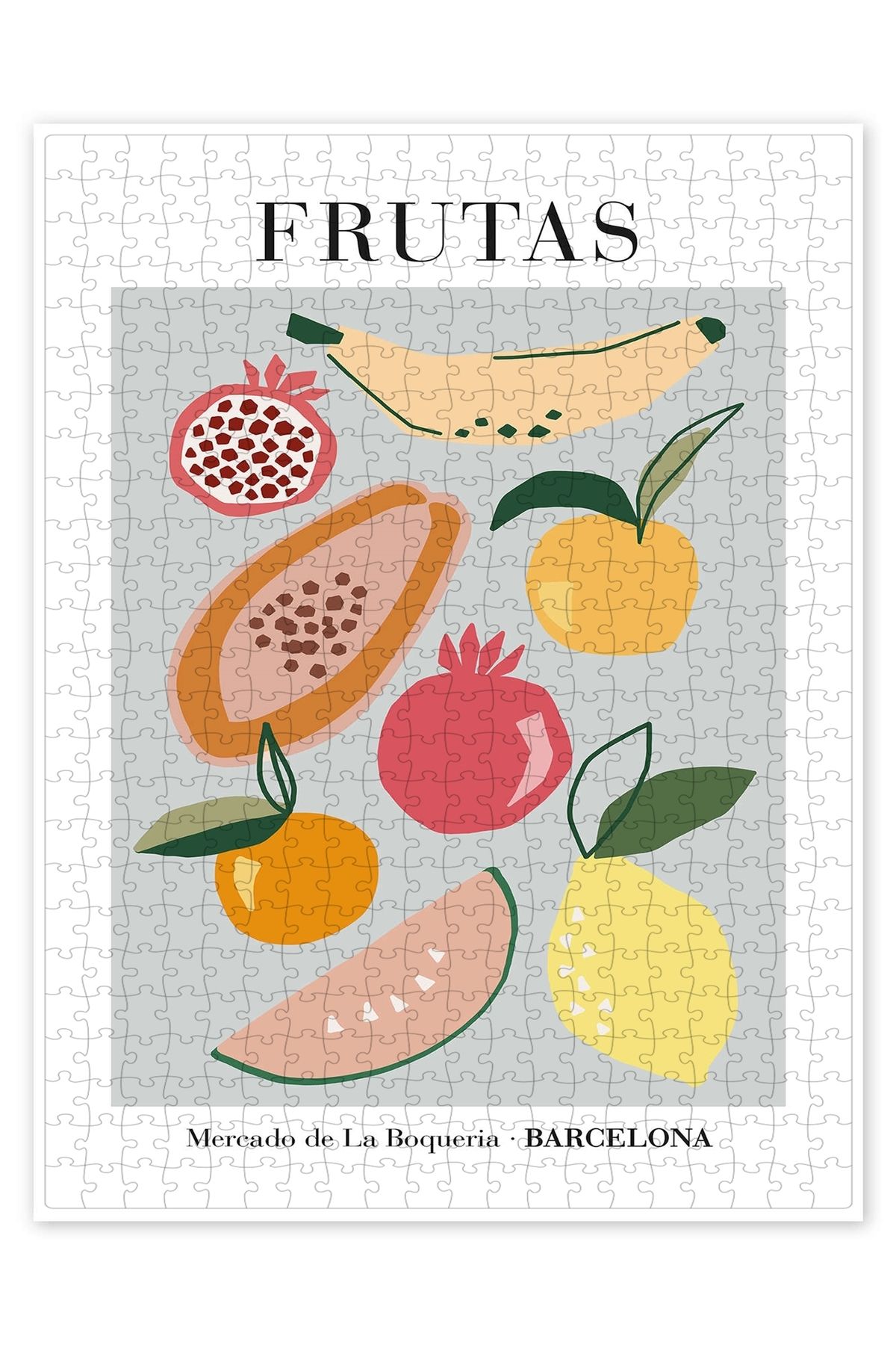 Jeronkarji Frutas - La Boquería pazarındaki meyveler 500 Parça Puzzle Yapboz Mutfak Temalı Yetişkinler için