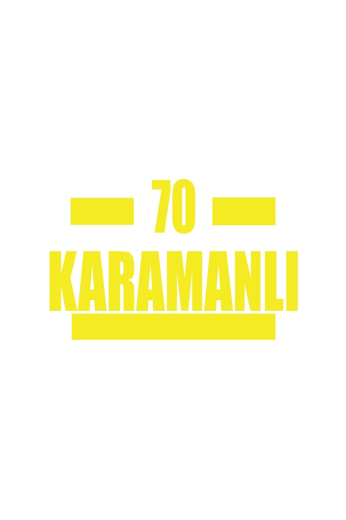 Reysa Tasarım 70 Karamanlı Araba Sticker 17x17 Cm Sarı