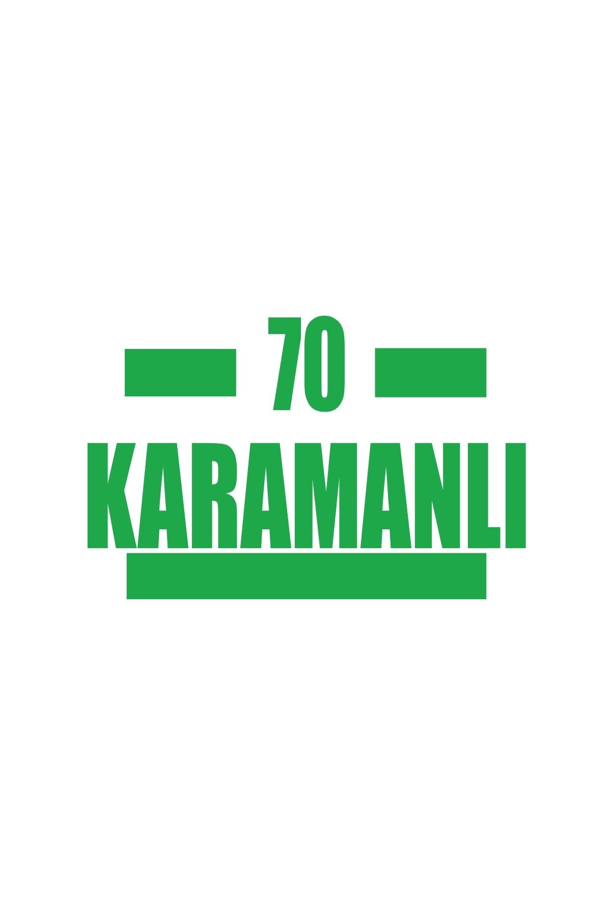 Reysa Tasarım 70 Karamanlı Araba Sticker 17x17 Cm Yeşil