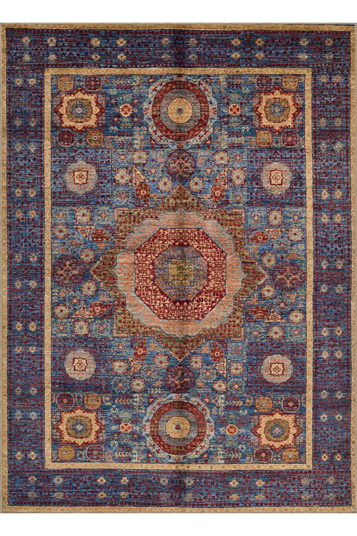 Rugs Modern Halı Leyla Koleksiyonu Eskitme Görünümlü Geleneksel Desenli Dokuma Taban Modern Dekoratif Halı leyla88