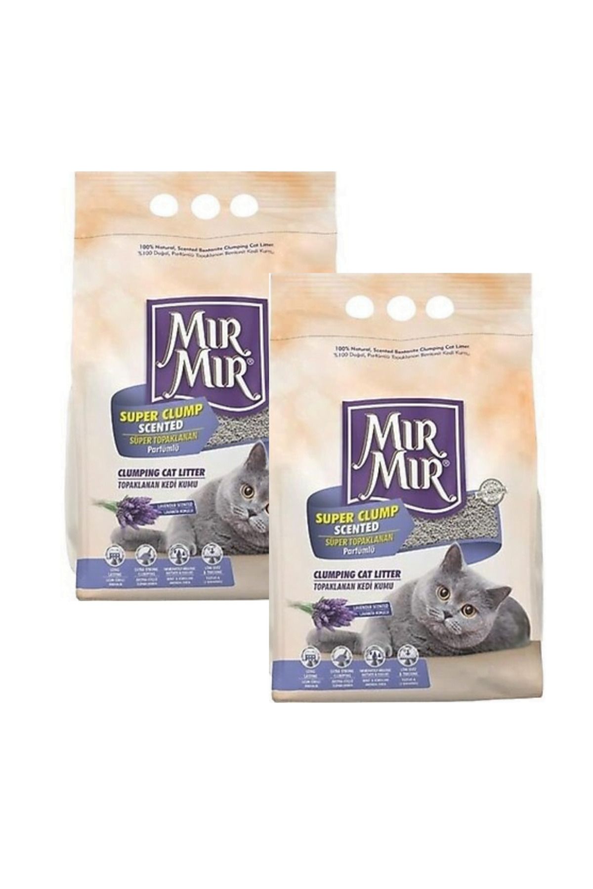 MIRMIR MırMır Lavanta Kokulu Kedi Kumu 10 L X 2 Adet