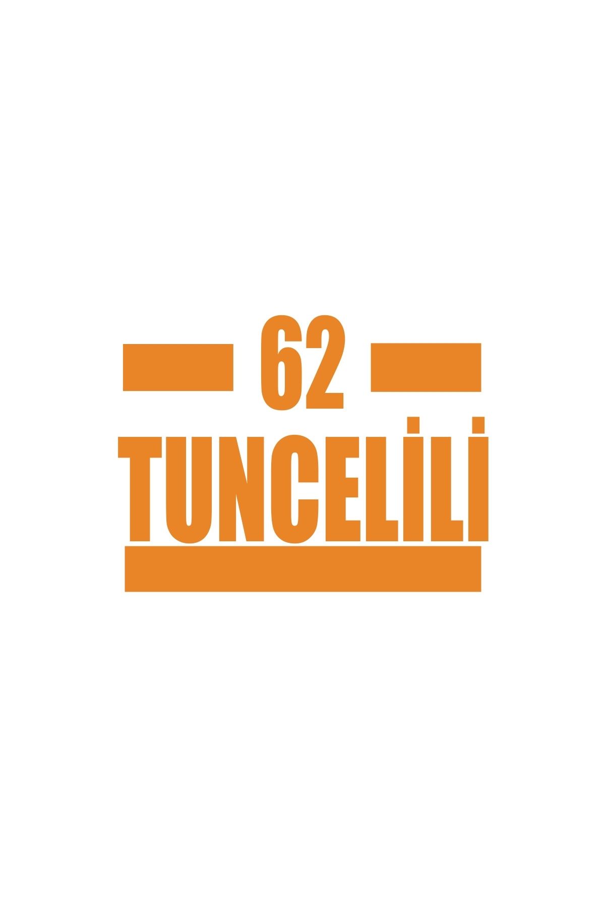 Reysa Tasarım 62 Tuncelili Araba Sticker 17x17 Cm Turuncu
