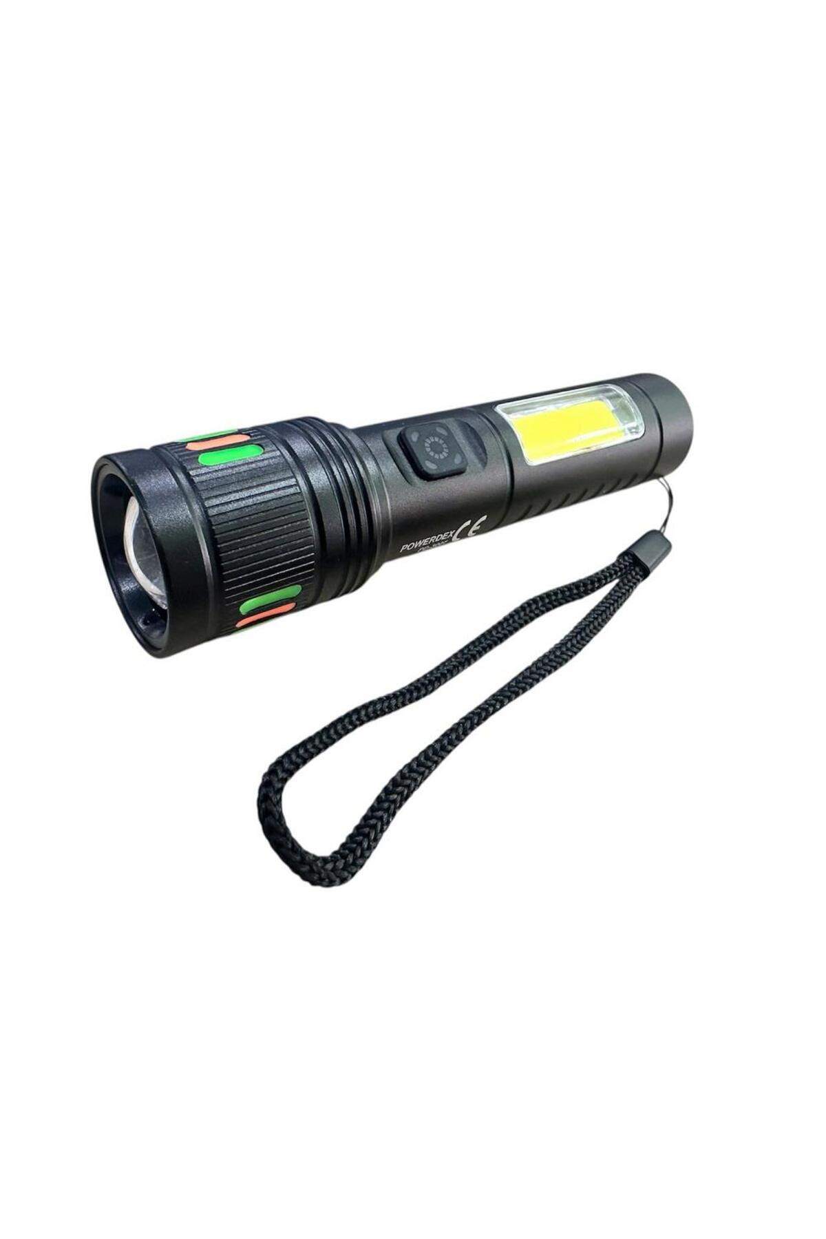 powerdex PD-3007 Zoomlu Şarjlı El Feneri 10W 1000 Lümen - Fiyatı