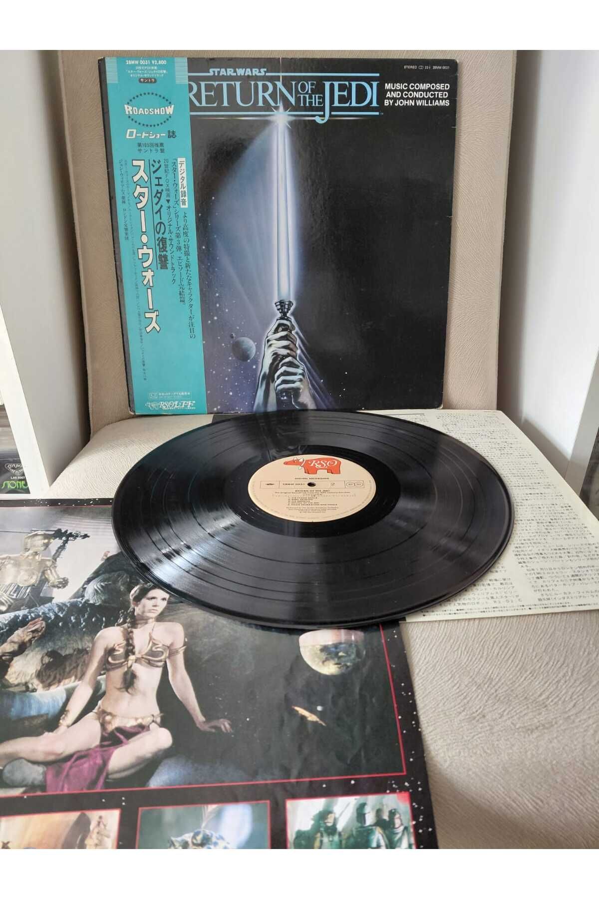 Plakperest John Williams ‎– Star Wars : Return Of The Jedi (Soundtrack) - 1983 Japonya Basım Plak-Obi’li-2.el