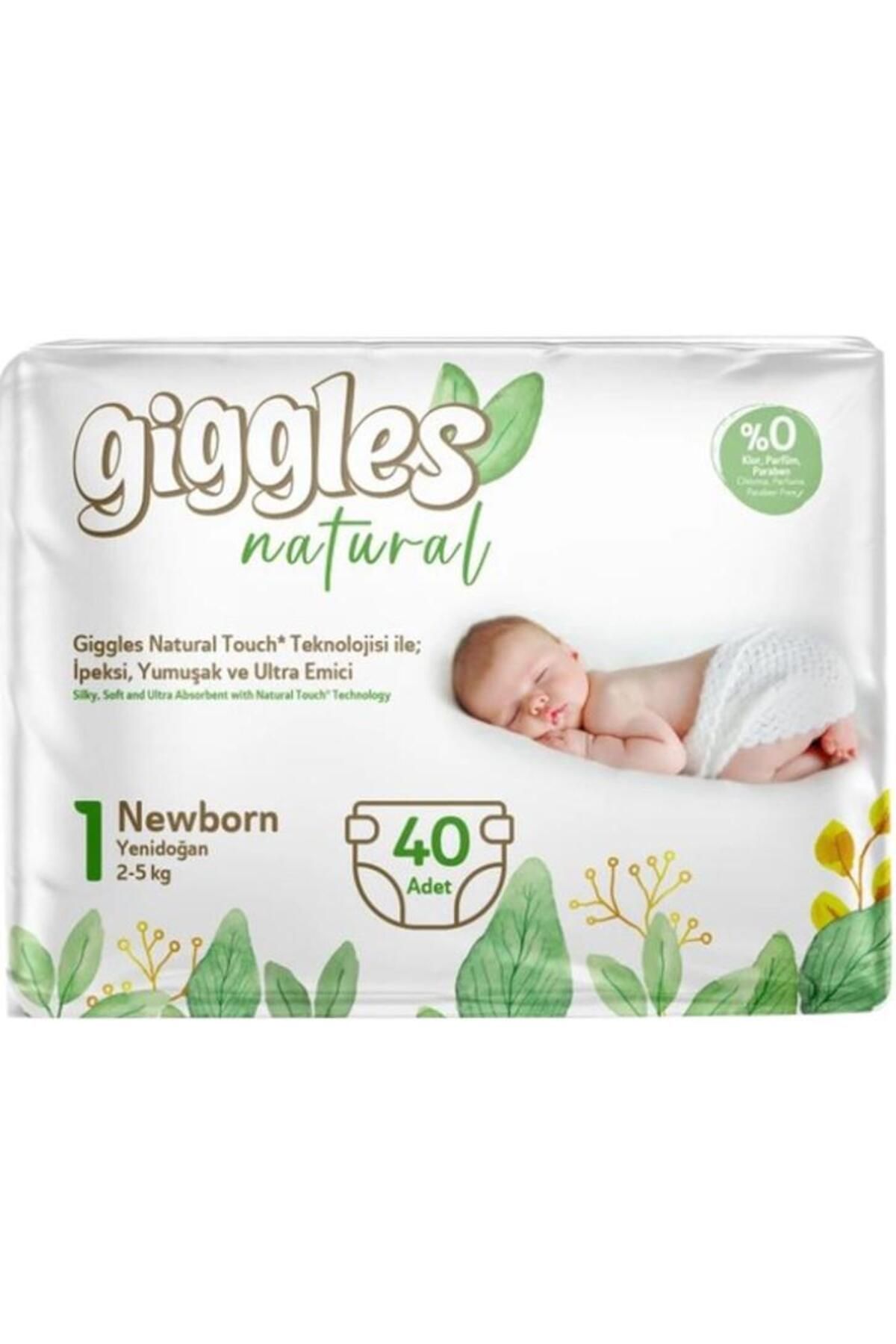 giggles GİGGLES NATURAL IKIZ NEWBORN BEBEK BEZİ 40 LI ( 1 NO )