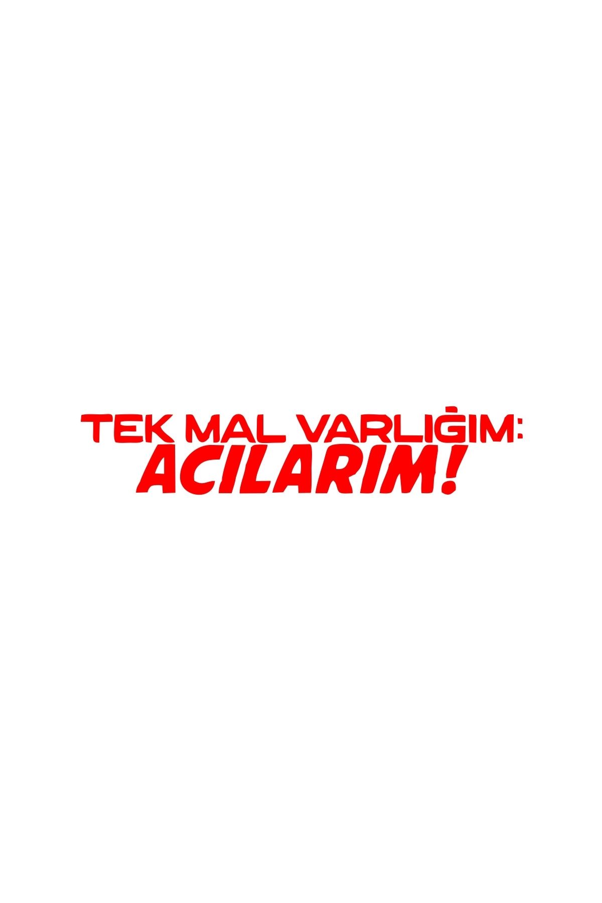 Reysa Tasarım Tek Mal Varlığım Acılarım Araba Sticker 17x17 Cm Kırmızı