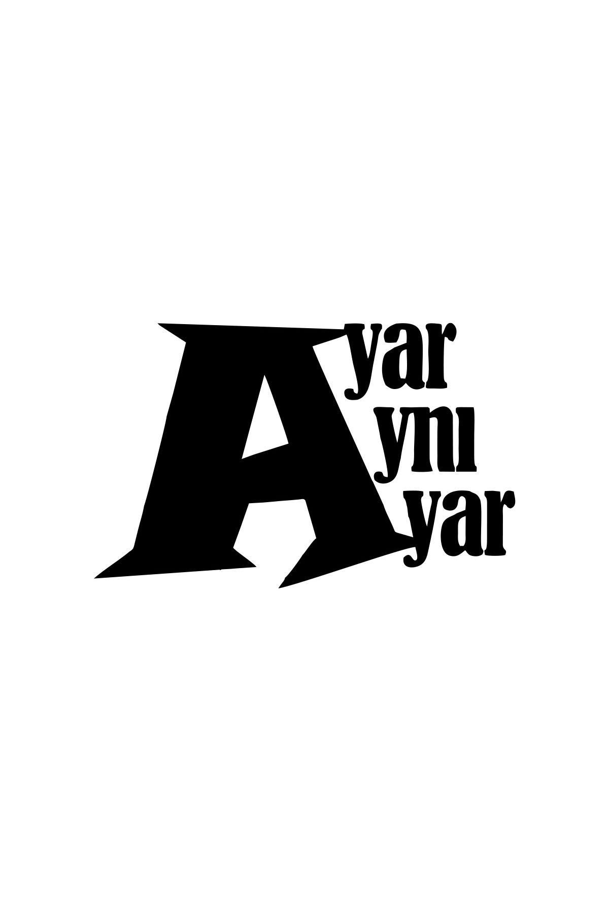 Reysa Tasarım Ayar Aynı Ayar Araba Sticker 17x17 Cm Siyah