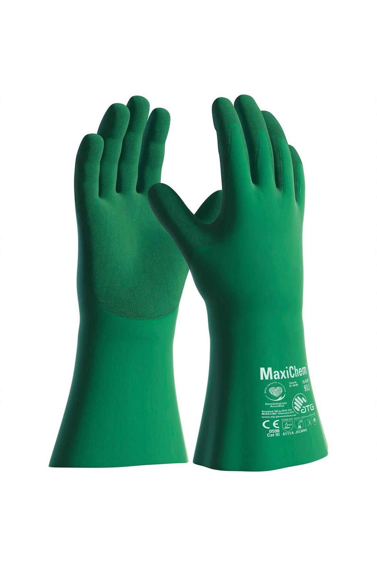 ATG Maxichem® With Trıtech™ 76-730 Daha Ince Ve Konforlu Kimyasal Iş Eldiveni 35 Cm