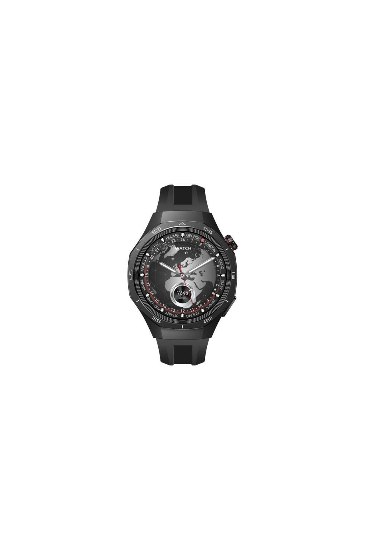 Sunix Amoled Ekran 48mm Metal Ve Silikon Kordonlu Akıllı Saat