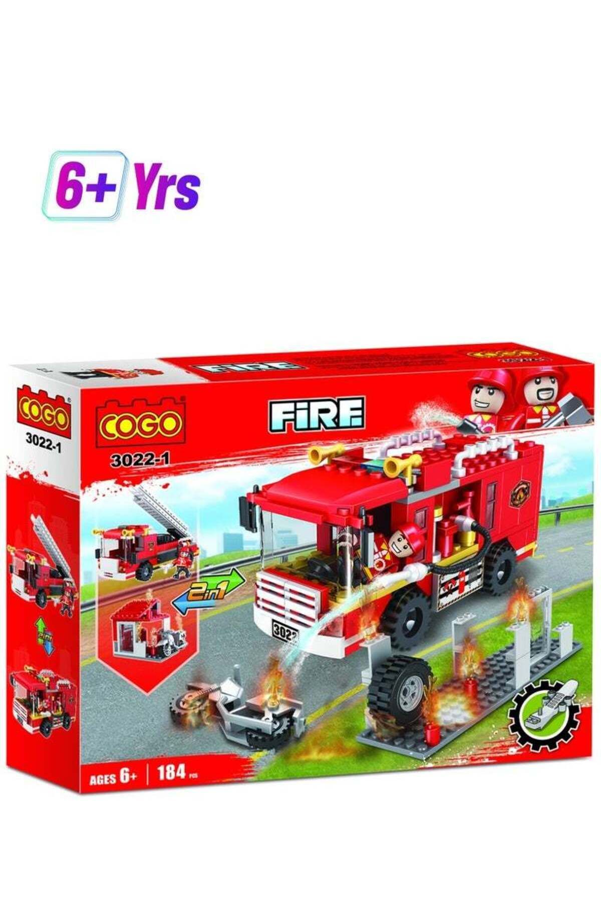 COOYA-Fire building block toy set,safe and non-toxic,detachable,with vehicles,suitable for ages 6 and up 2