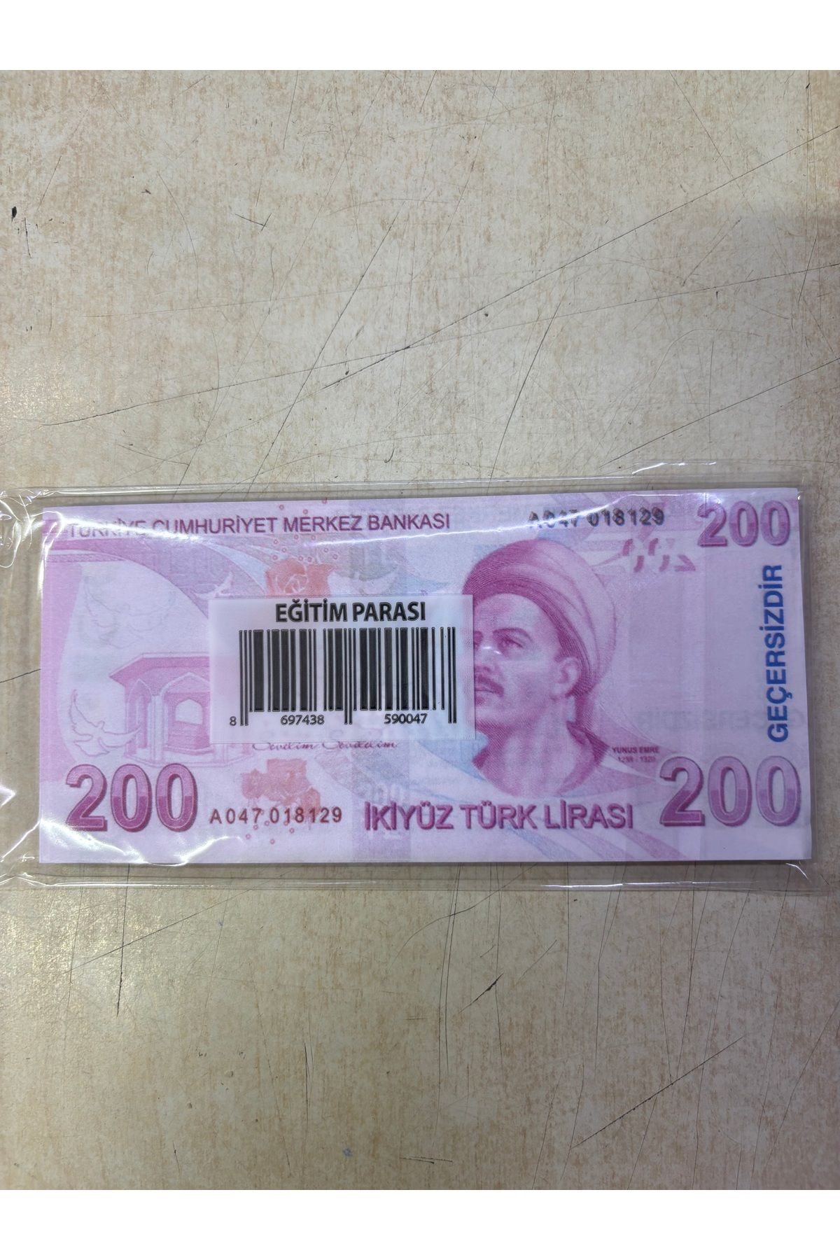 Muka Oyuncak Kağıt Para 50 Adet -200TL-