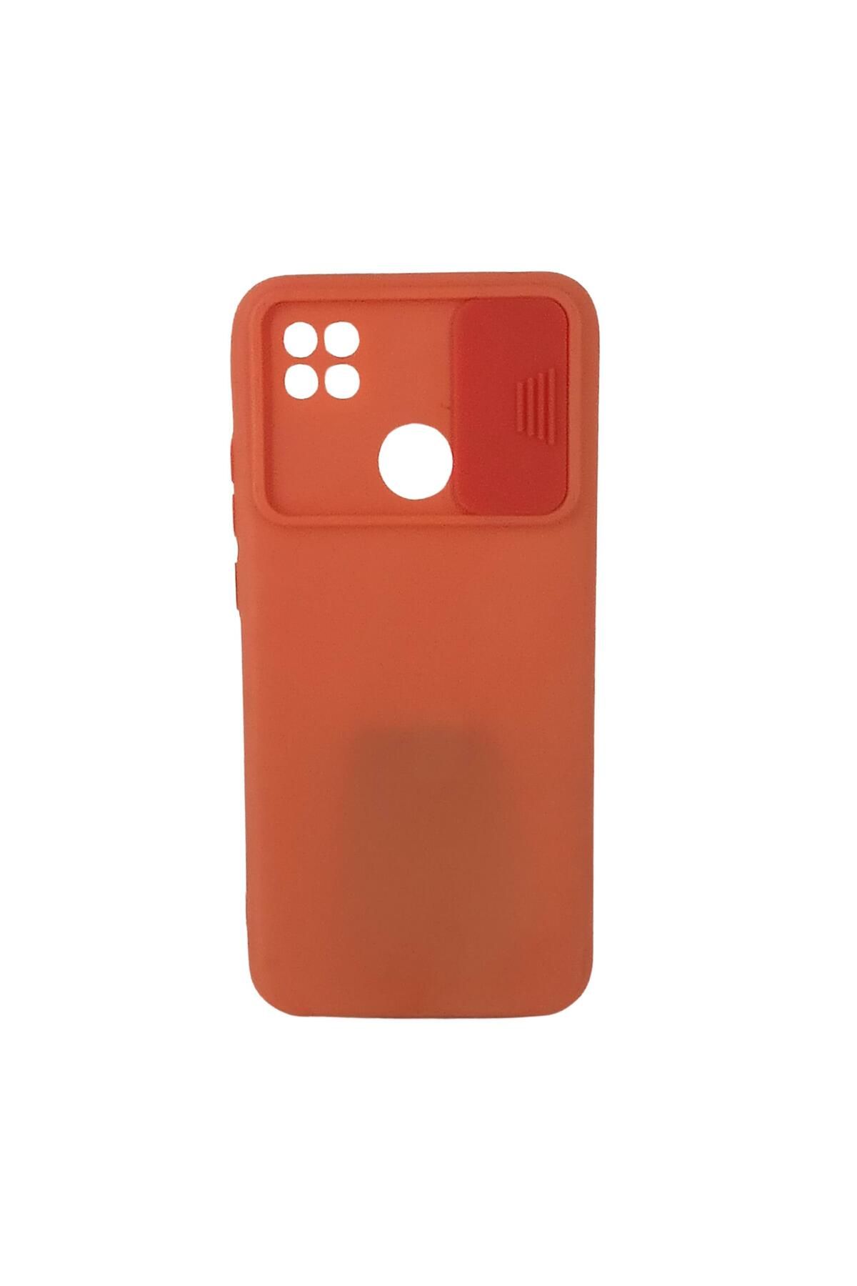 Ehr. Xiaomi Redmi 9C Uyumlu Kamera Sürgülü Mat Silikon Kılıf