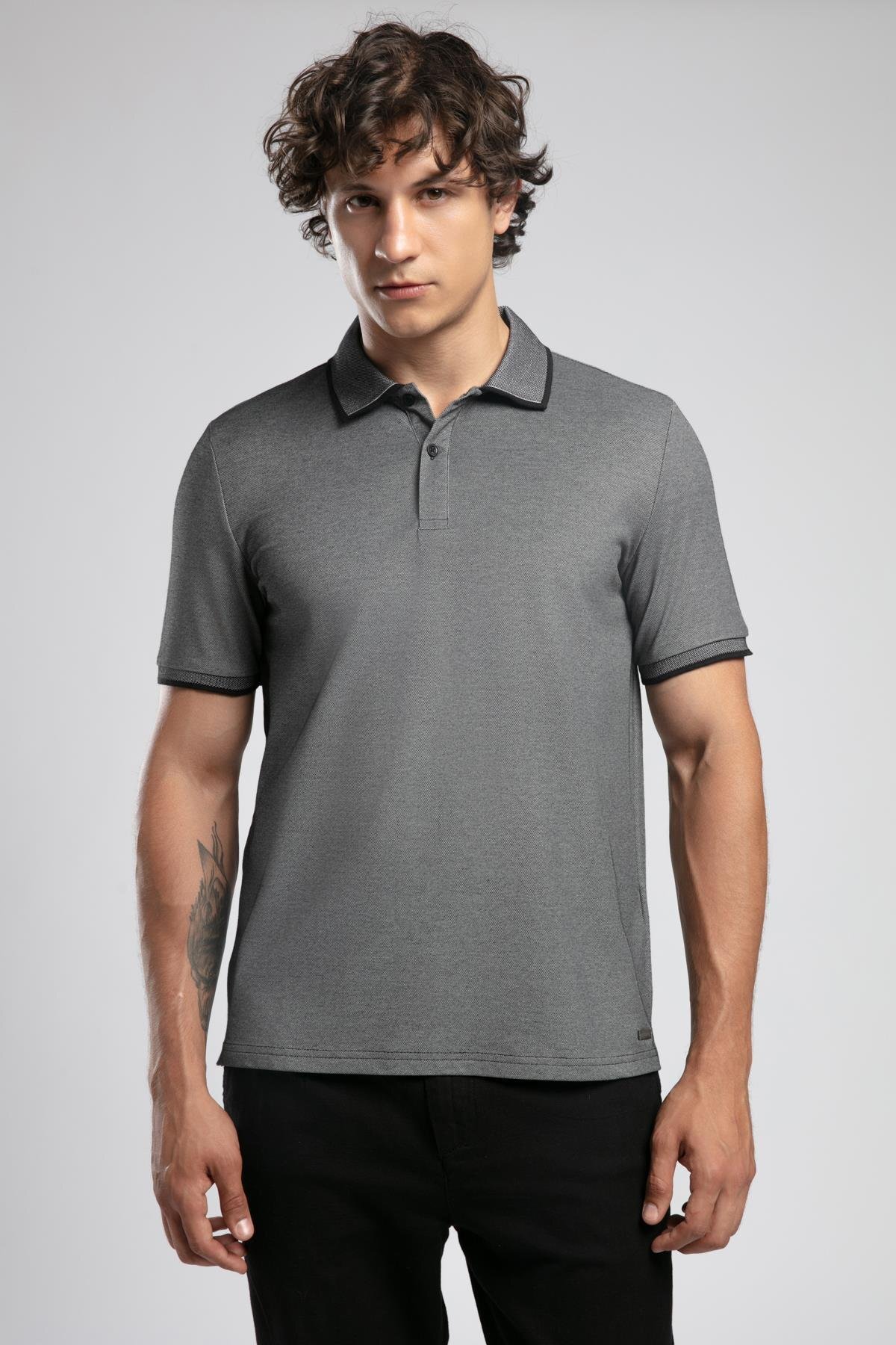 پولوشرت مردانه راسته آستین کوتاه | لی کوپر Lee Cooper 252 LCM 242016 - تصویر 2