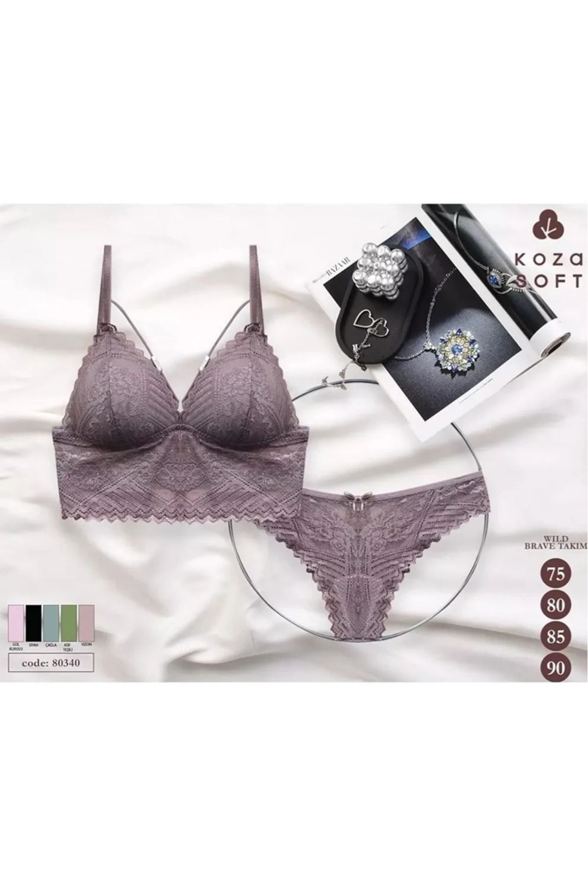 Butik KOZA 80340 DESTEKSİZ WILD BRAVE SÜTYEN TAKIM