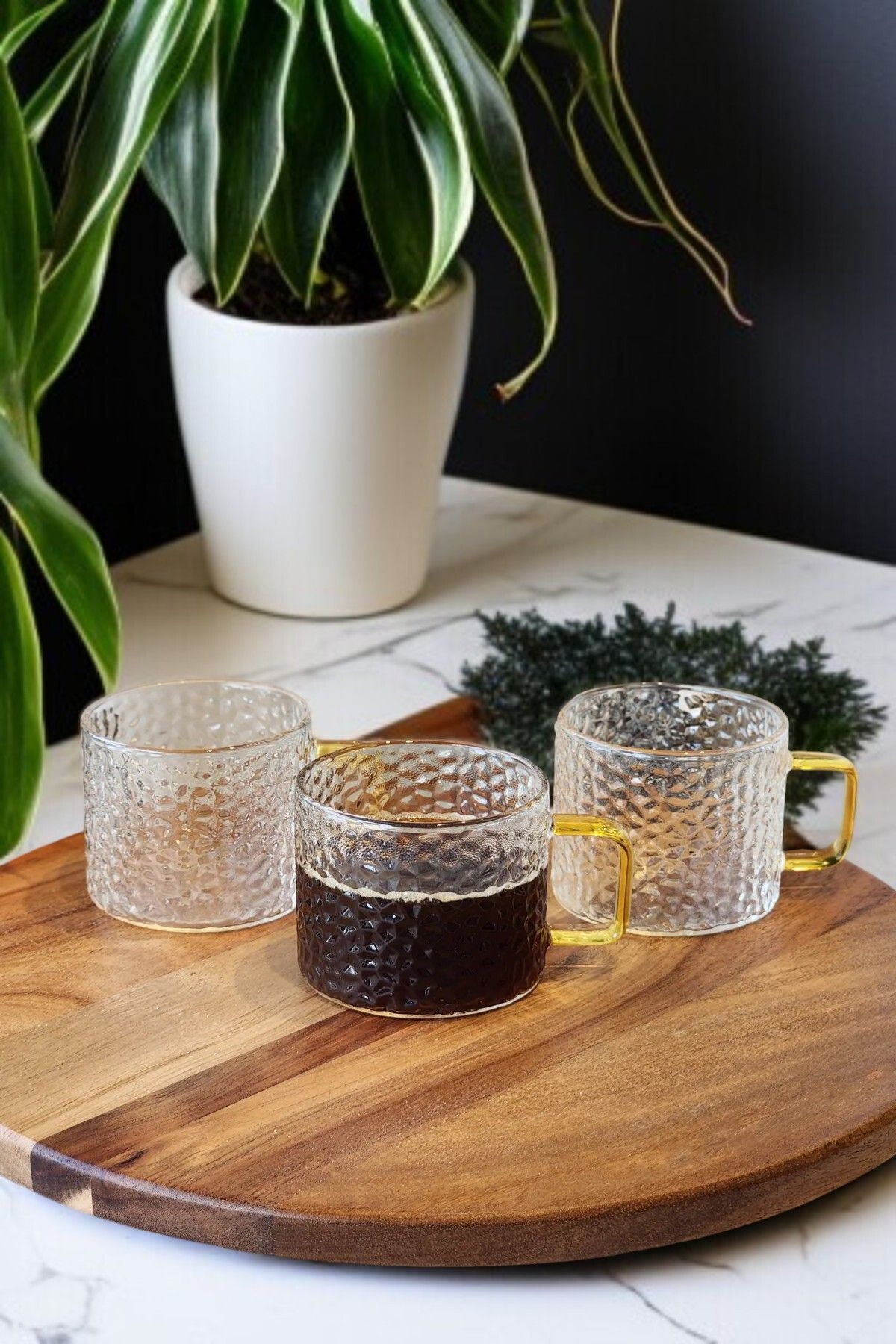 LUMİNA 6'lı 150 ml Çay Kahve Espresso Cam Bardak Fincan