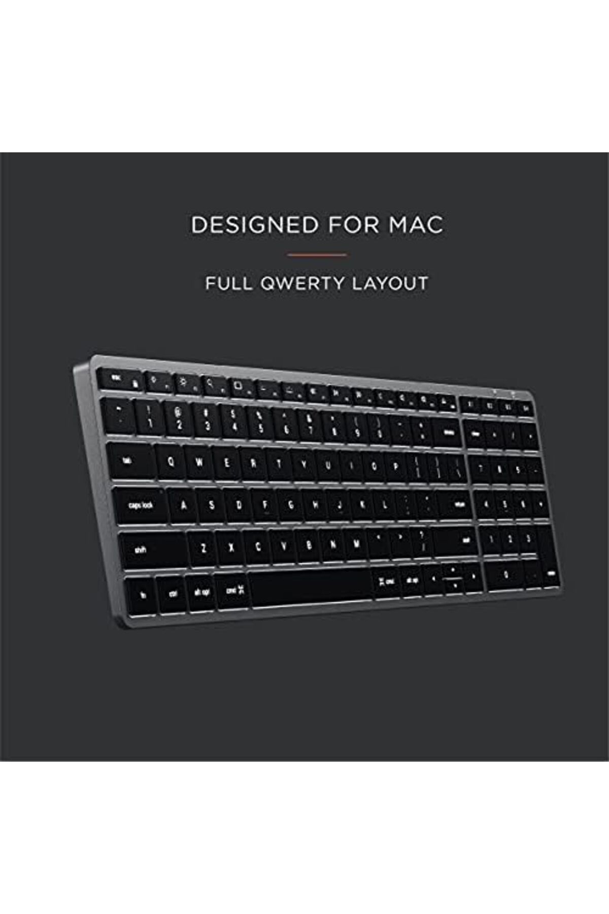 Satechi-Slim X2 Bluetooth Backlit Keyboard With Numeric Keypad – Illuminated Keys & Multi-Device S 4