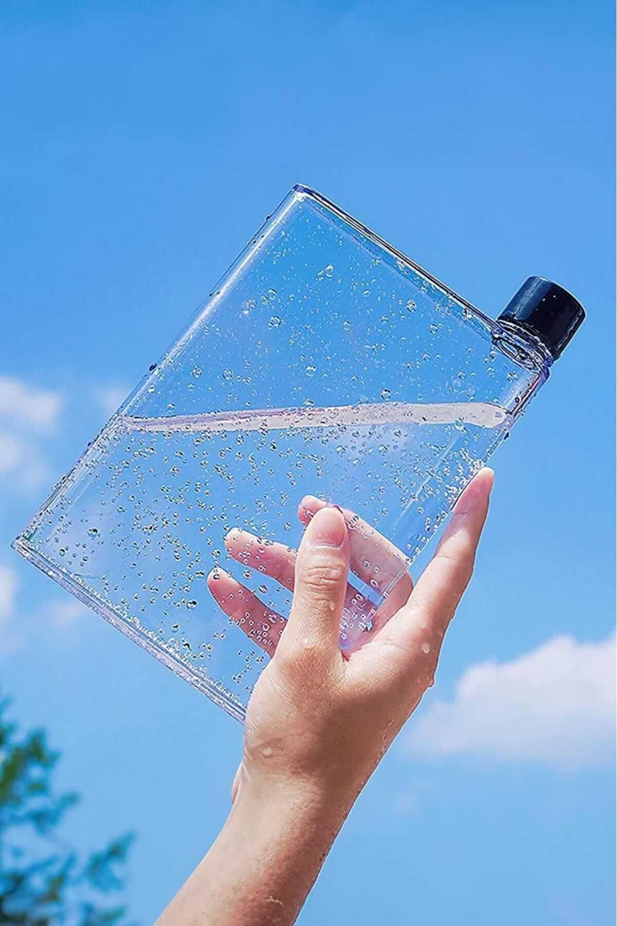 Sweet Ela 430ml Bottle Motivasyonel Su Matarası Notebook Sporcu Suluk Su Şişesi İnce Suluk Fenomen Matara