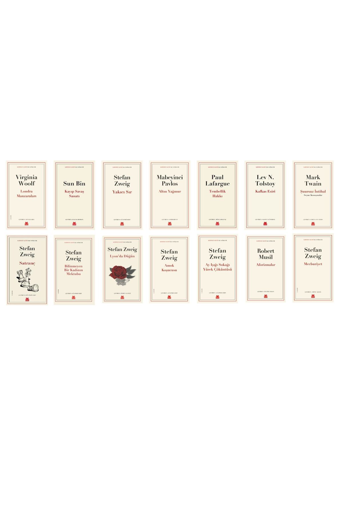 Kırmızı Kedi Yayınları Karma Dünya Edebiyatı Seti (14 Kitap)