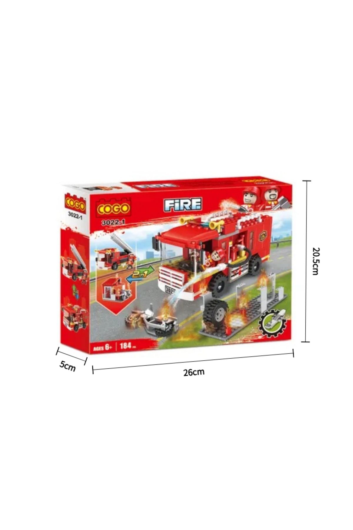 COOYA-Fire building block toy set,safe and non-toxic,detachable,with vehicles,suitable for ages 6 and up 4
