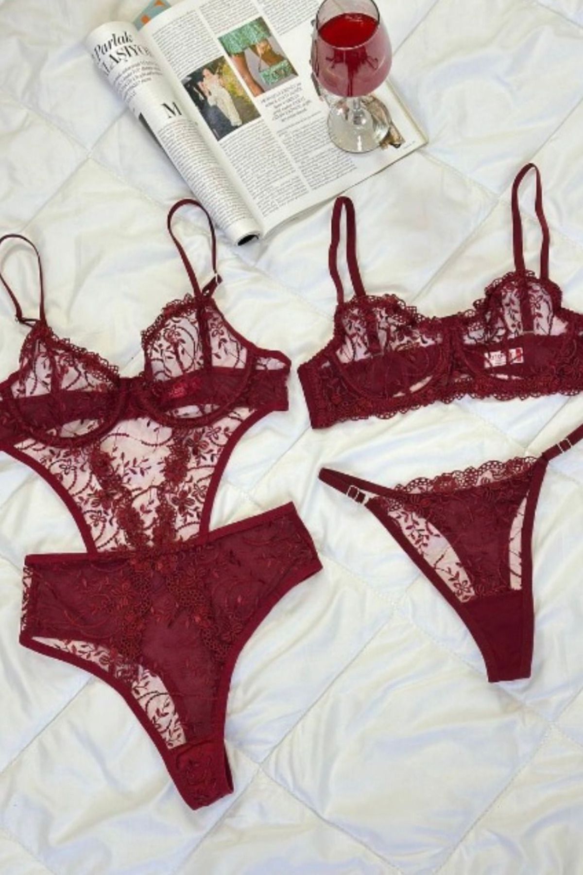 RosalynStore Rosalyn Desenli Tasarım Takım 2 li Set