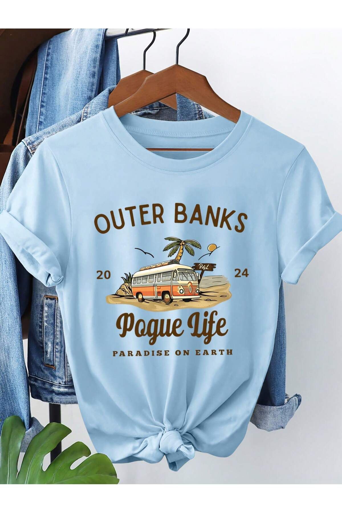 DAXİS Sportwear Company UNISEX Baskılı Bisiklet Yaka Tişört