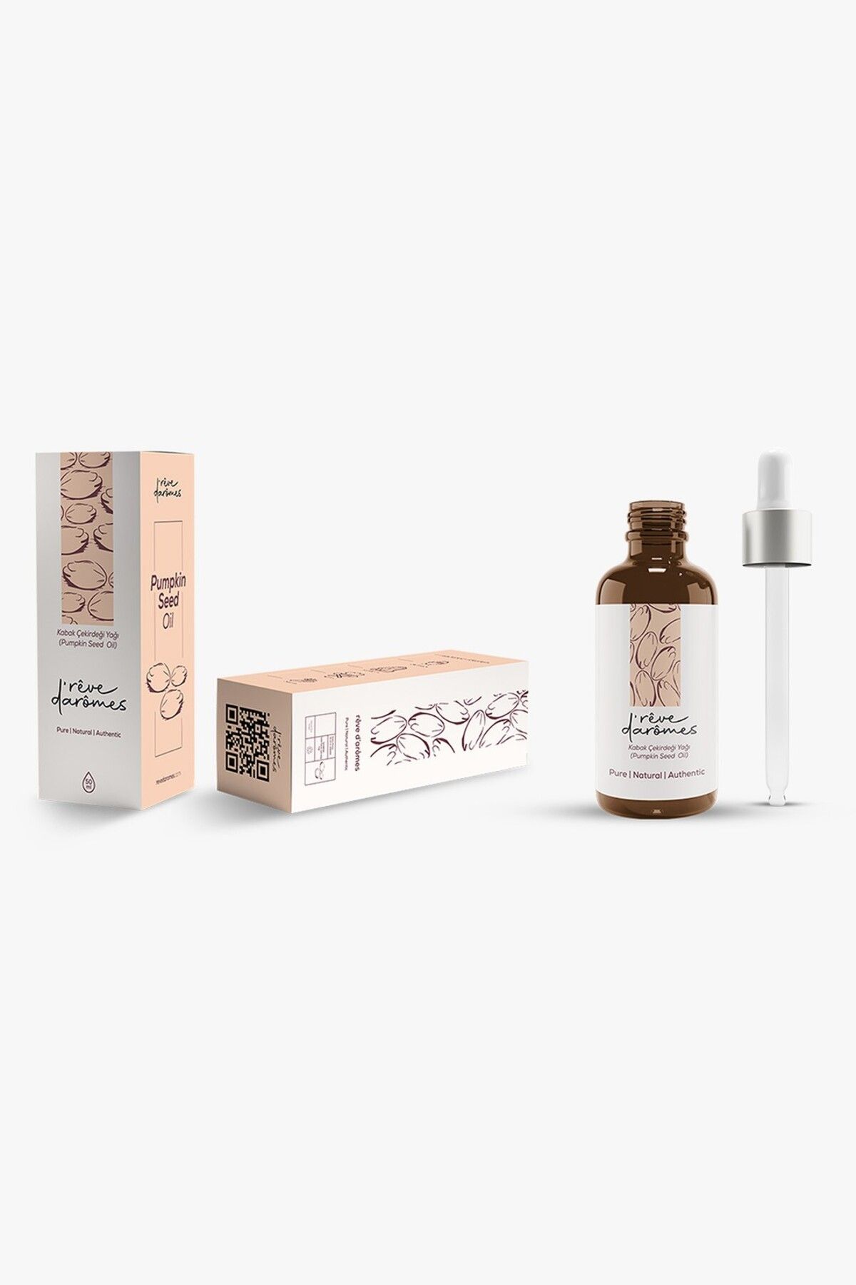 Rêve d’Arômes %100 Doğal Soğuk Sıkım Kabak Çekirdeği Yağı – 50 ml