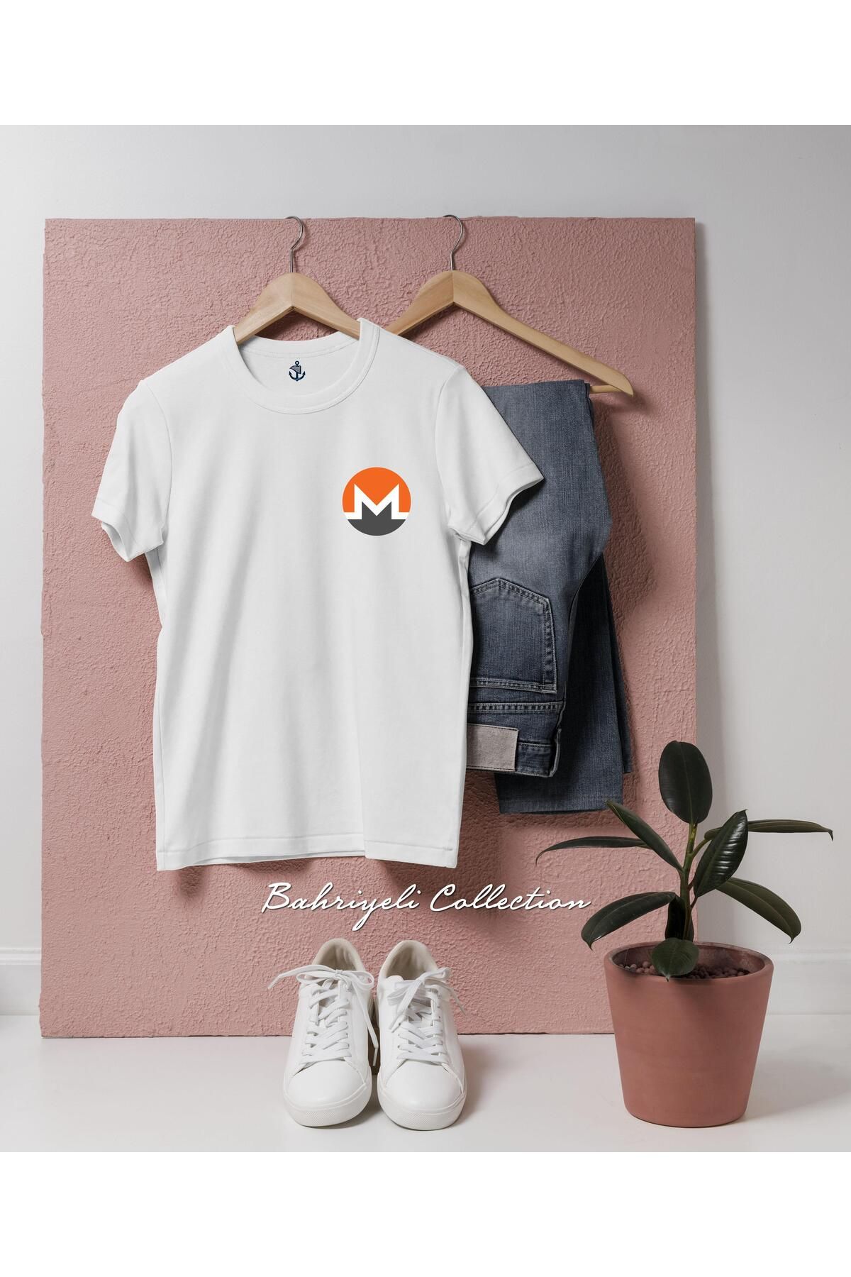 bahriyeli.jpeg Oversize monero xmr coin Cep Tasarımlı Unisex T-Shirt