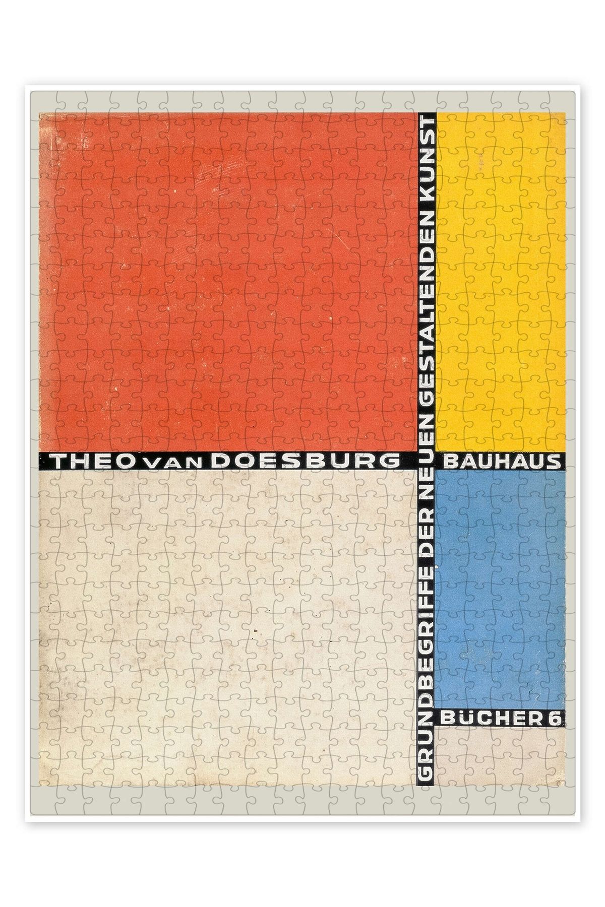Jeronkarji Bauhaus Kitap Kapağı 500 Parça Puzzle Yapboz Bohem Soyut Sanat Temalı