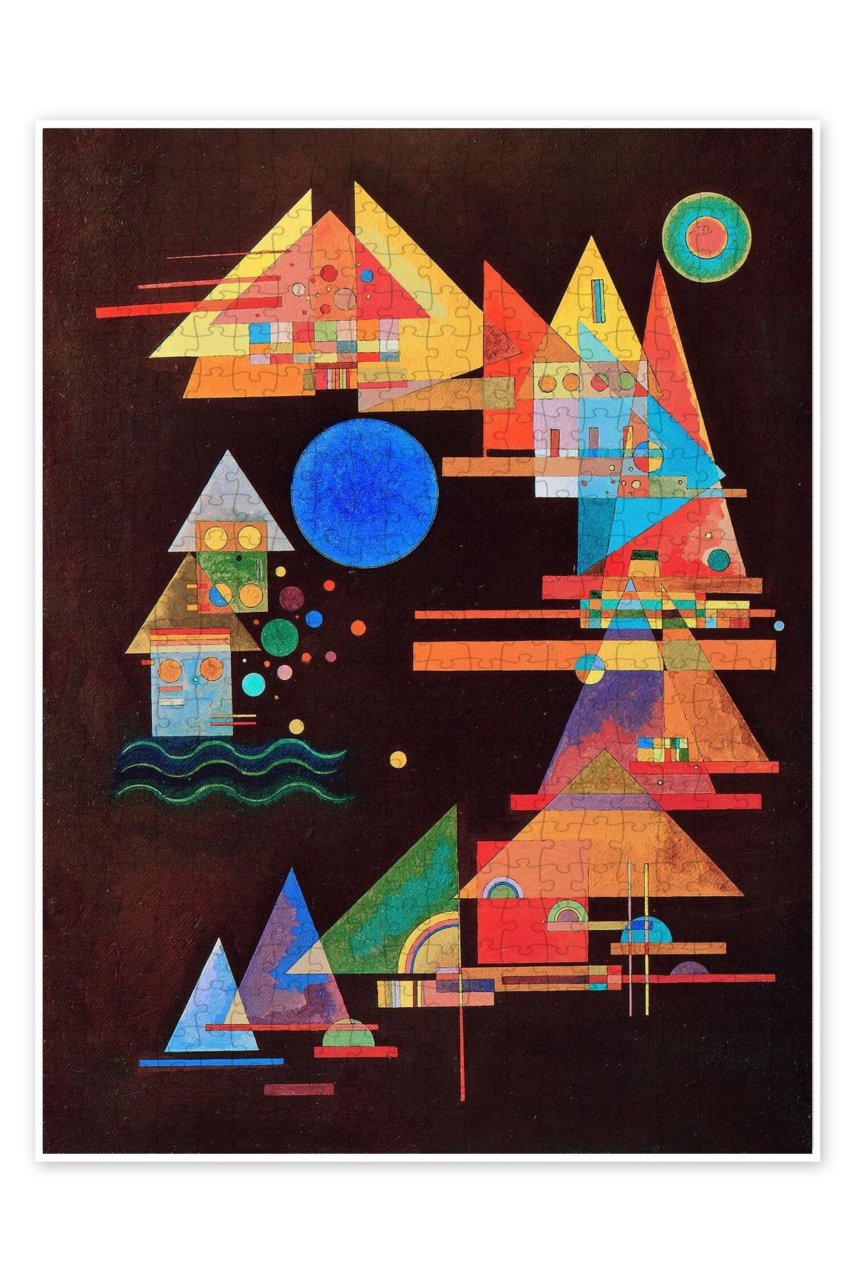 Jeronkarji Yaydaki Zirveler 500 Parça Puzzle Yapboz Bohem Soyut Sanat Temalı
