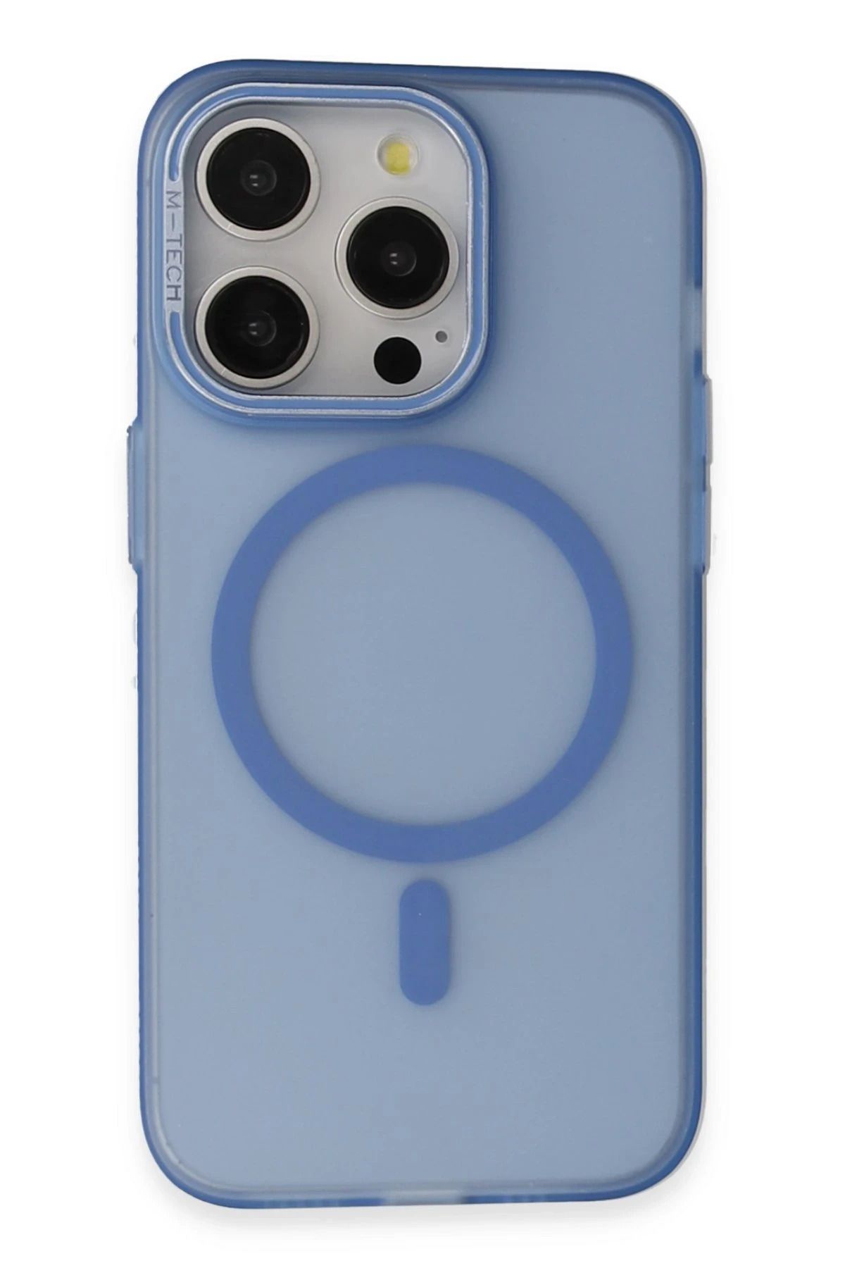 CepteToptan Joko iPhone 15 Pro Max Frost Standlı Magsafe Kapak - Sierra Blue